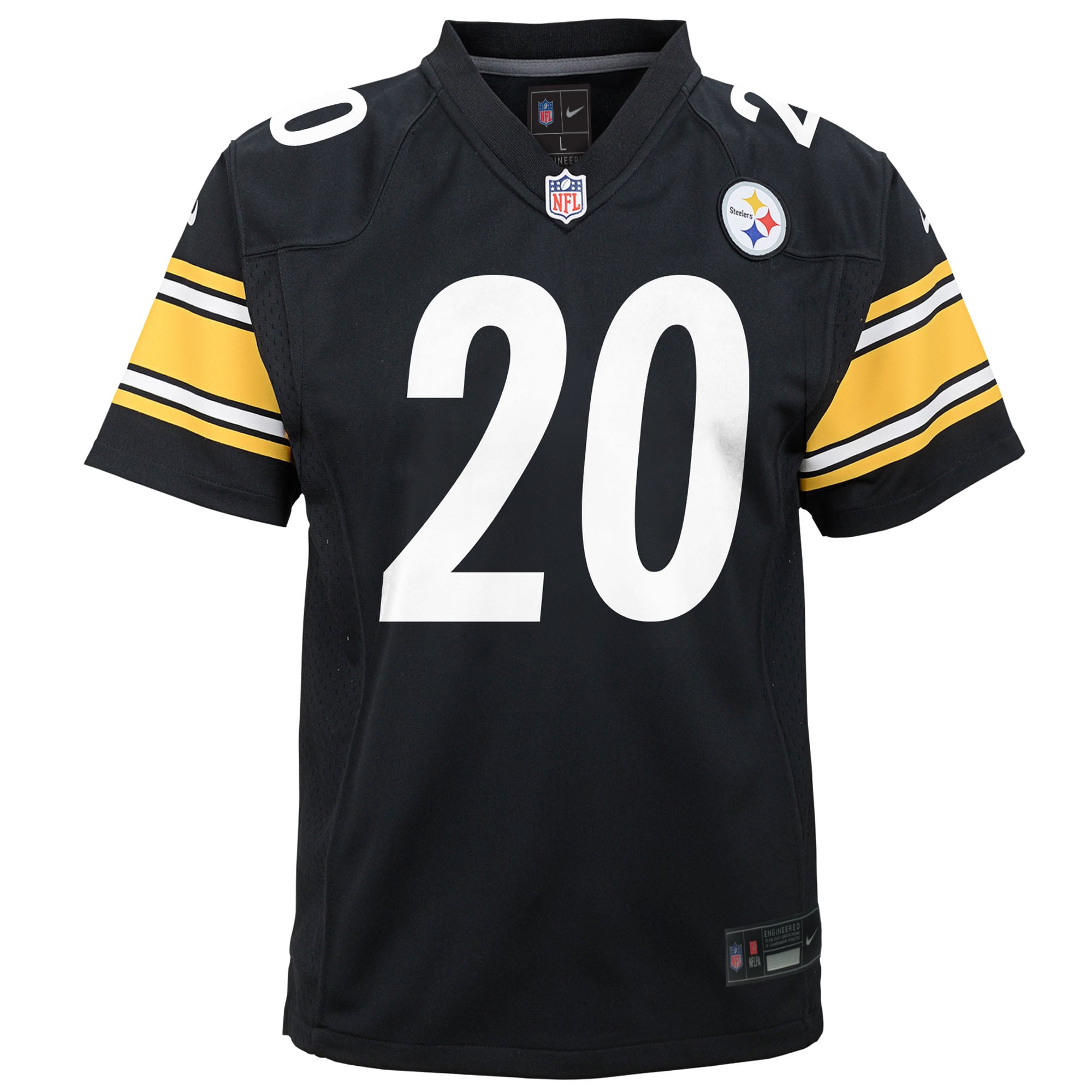 Youth Pittsburgh Steelers Kaleb Johnson Black Team Game Jersey