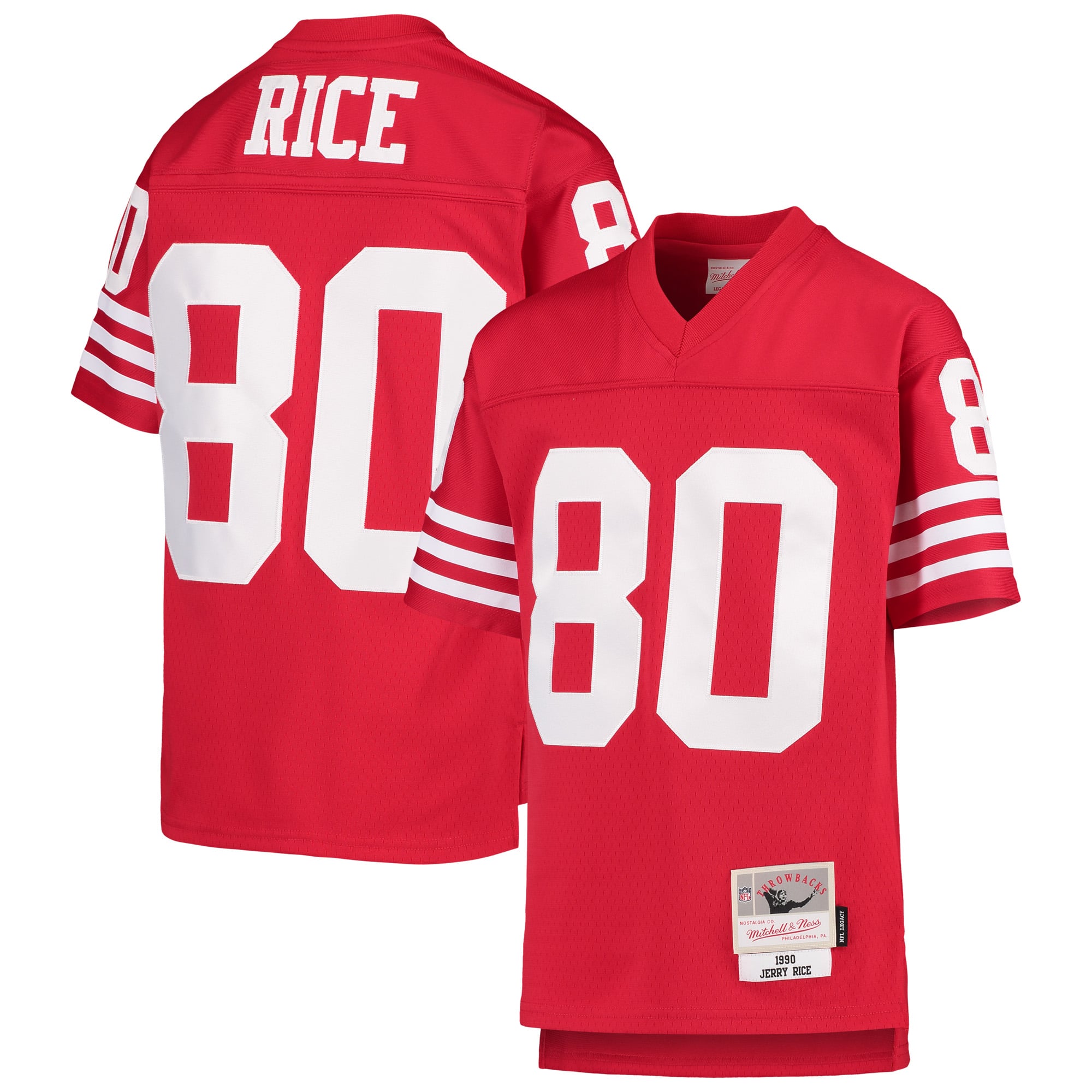 Youth San Francisco 49ers Jerry Rice Scarlet 1990 Legacy Retired Player Jersey