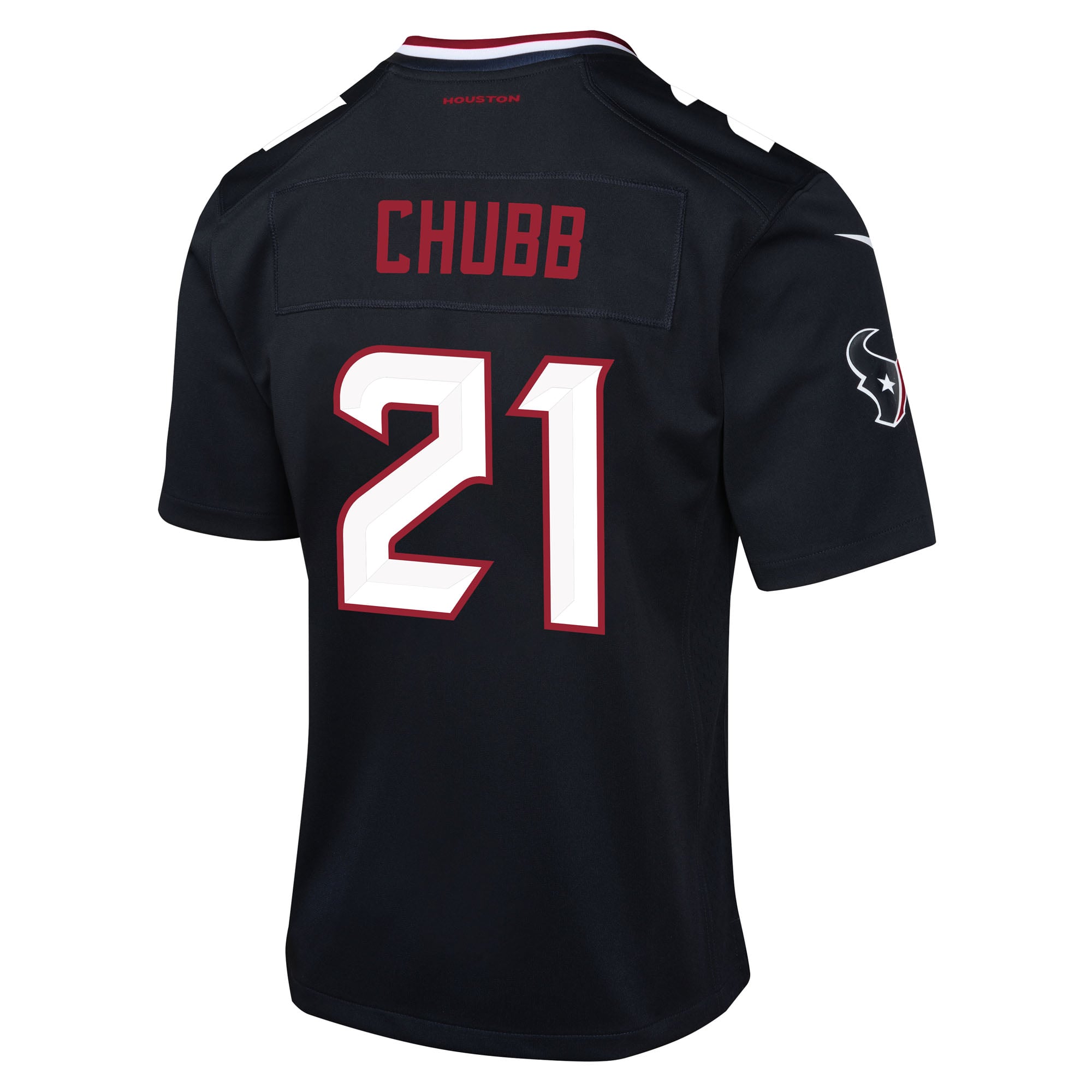 Youth Houston Texans Nick Chubb Navy Team Game Jersey