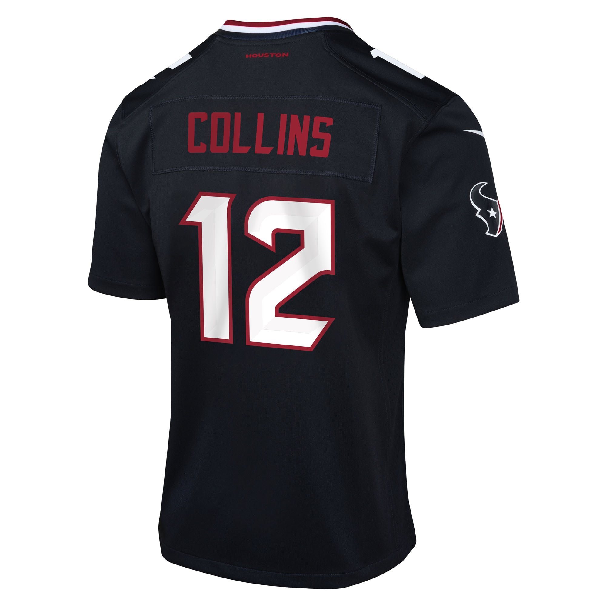 Youth Houston Texans Nico Collins Navy Team Game Jersey
