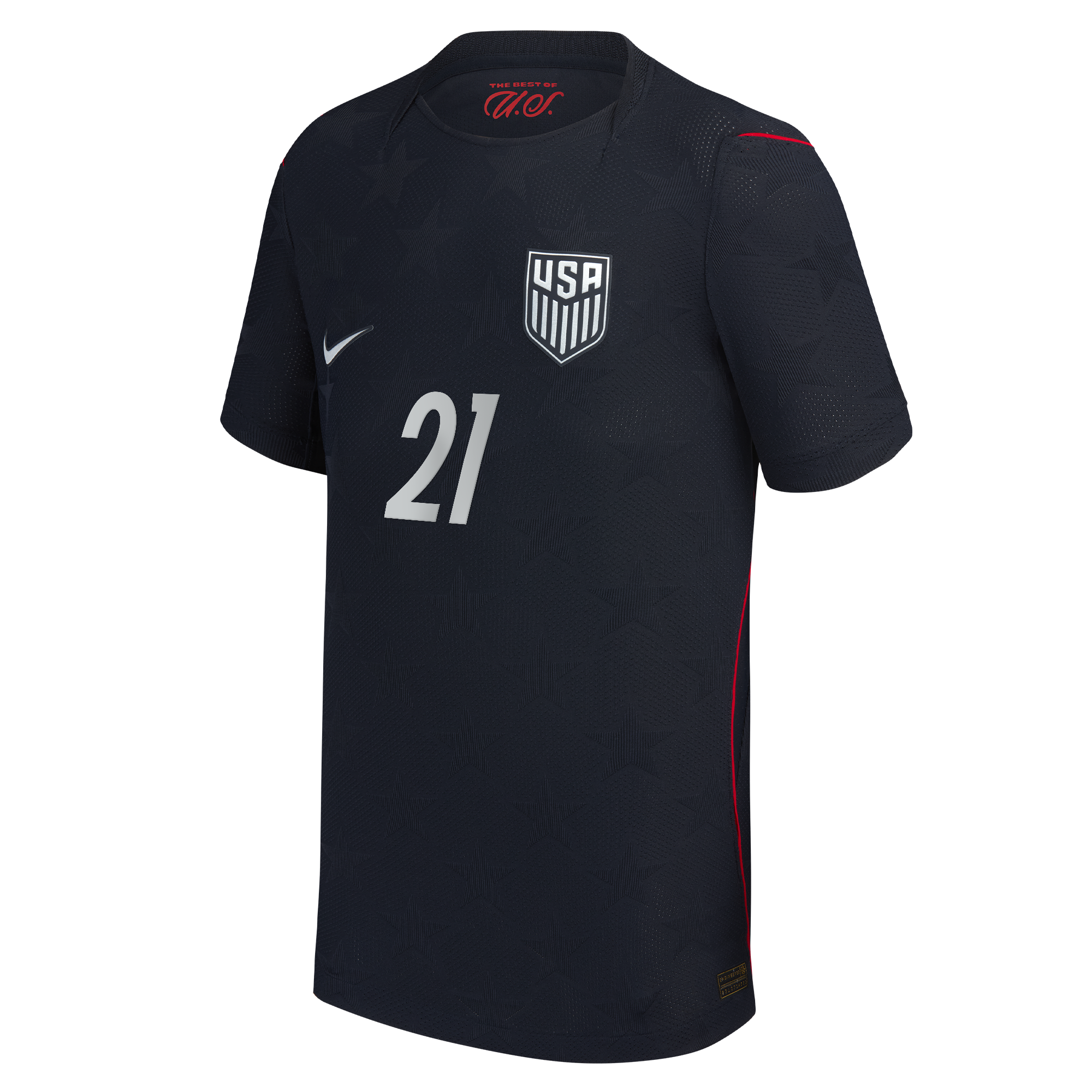 Timothy Weah USMNT Youth 2026 Away Match Jersey - Blue