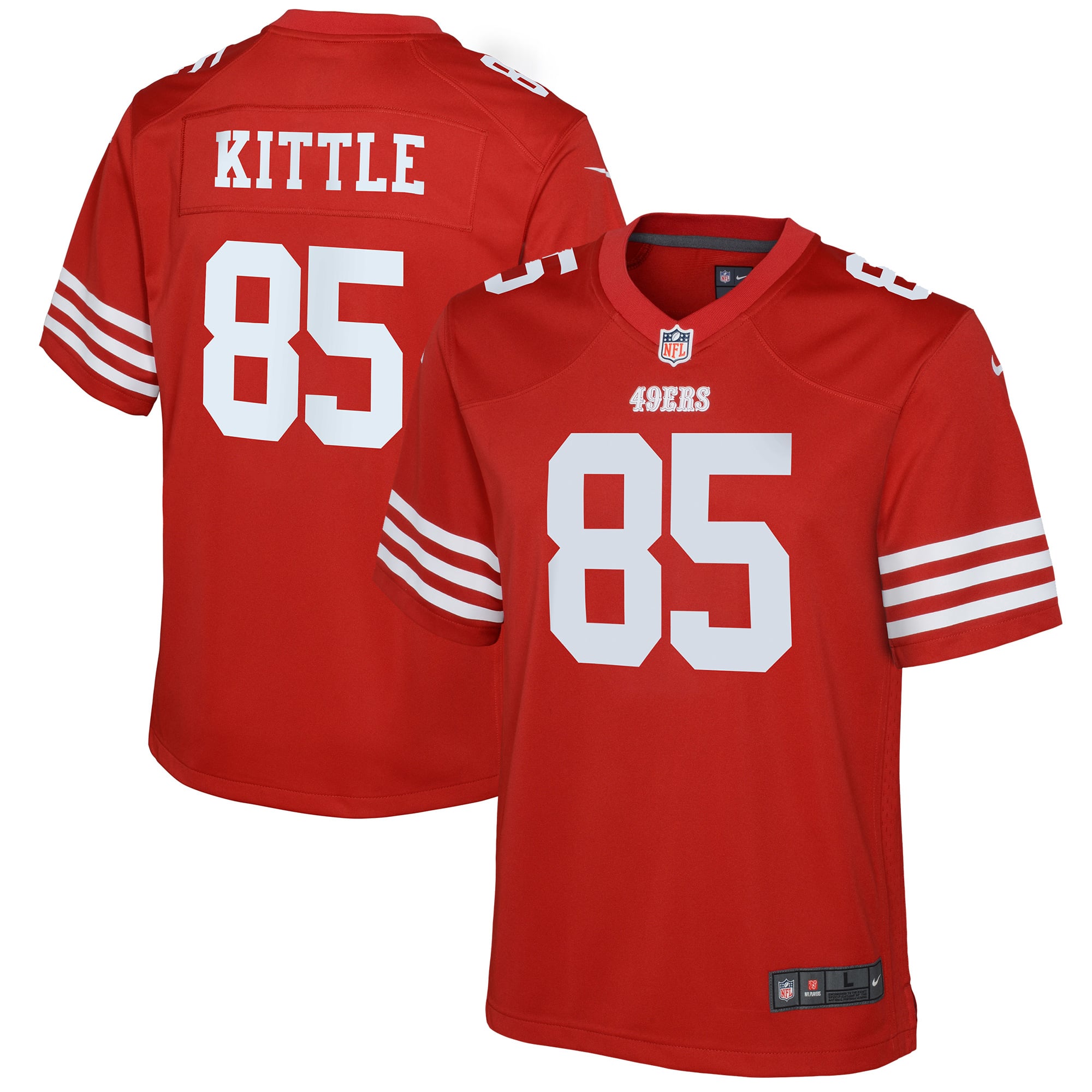 Youth San Francisco 49ers Scarlet Game Jersey
