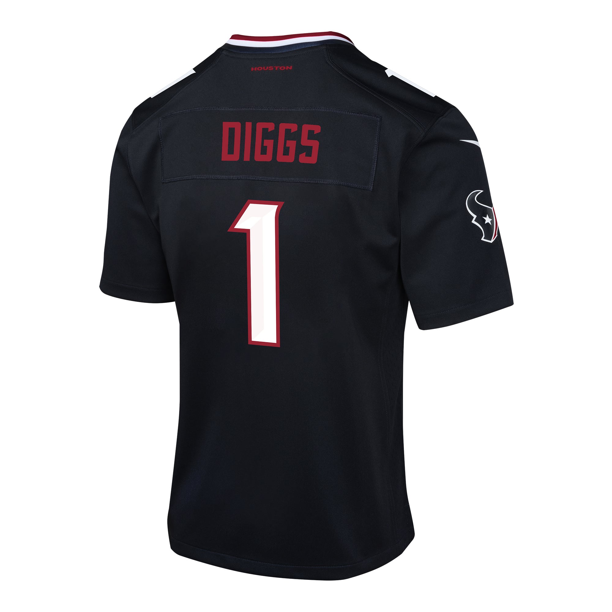 Youth Houston Texans Stefon Diggs Navy Team Player Game Jersey