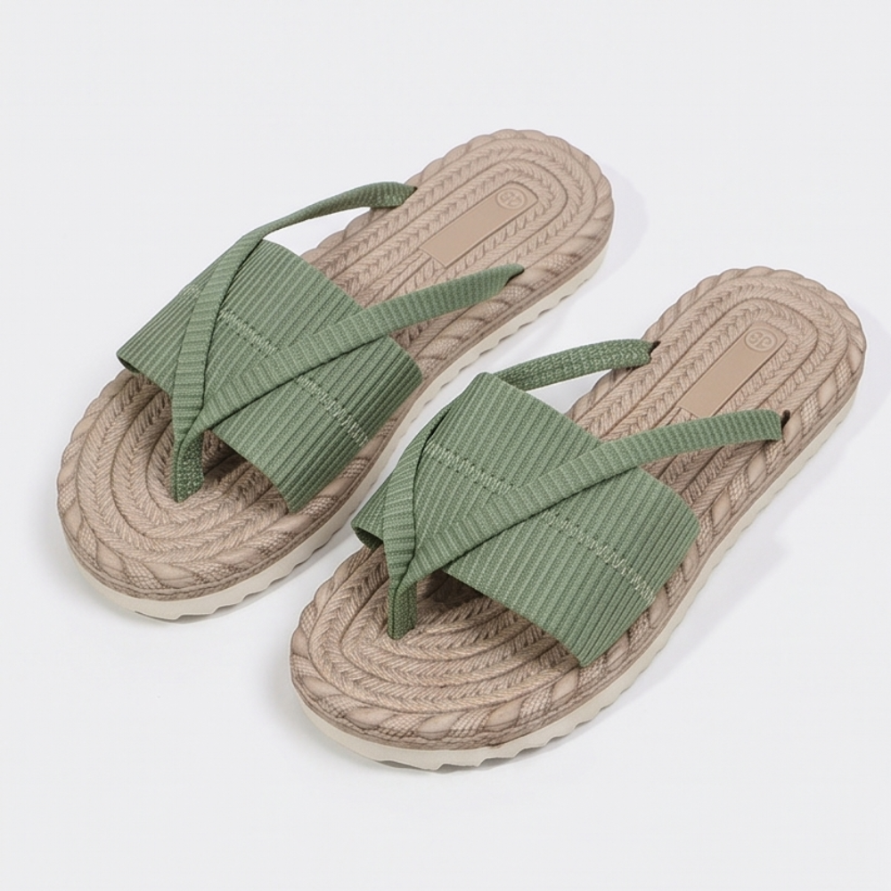 Lunara – Soft Espadrille-Style Slide Sandals