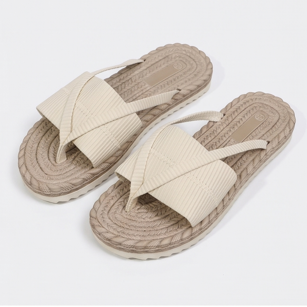 Lunara – Soft Espadrille-Style Slide Sandals
