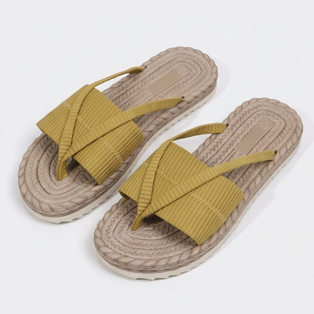 Lunara – Soft Espadrille-Style Slide Sandals