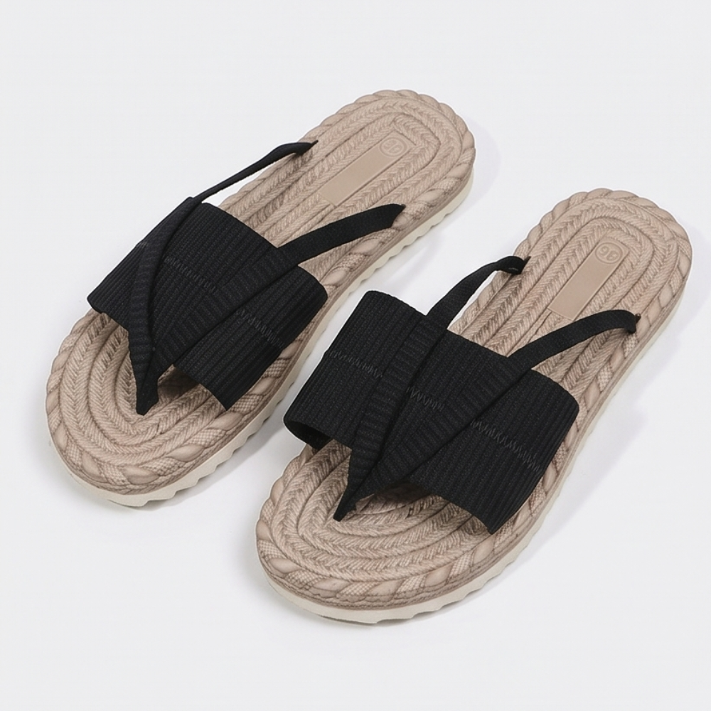 Lunara – Soft Espadrille-Style Slide Sandals