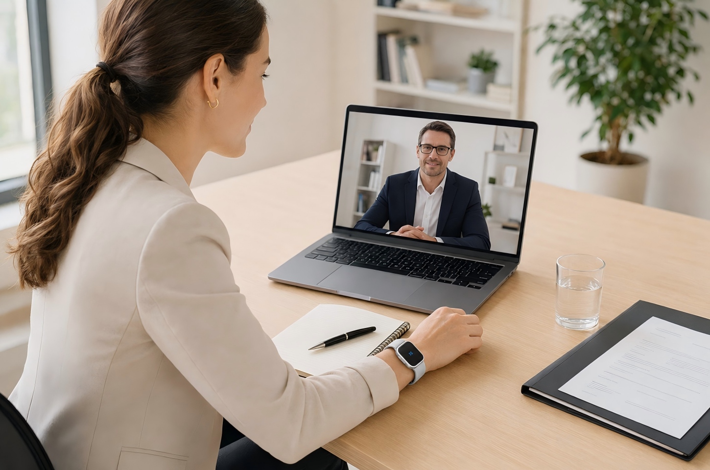 P1 AI recorder worn during job interview