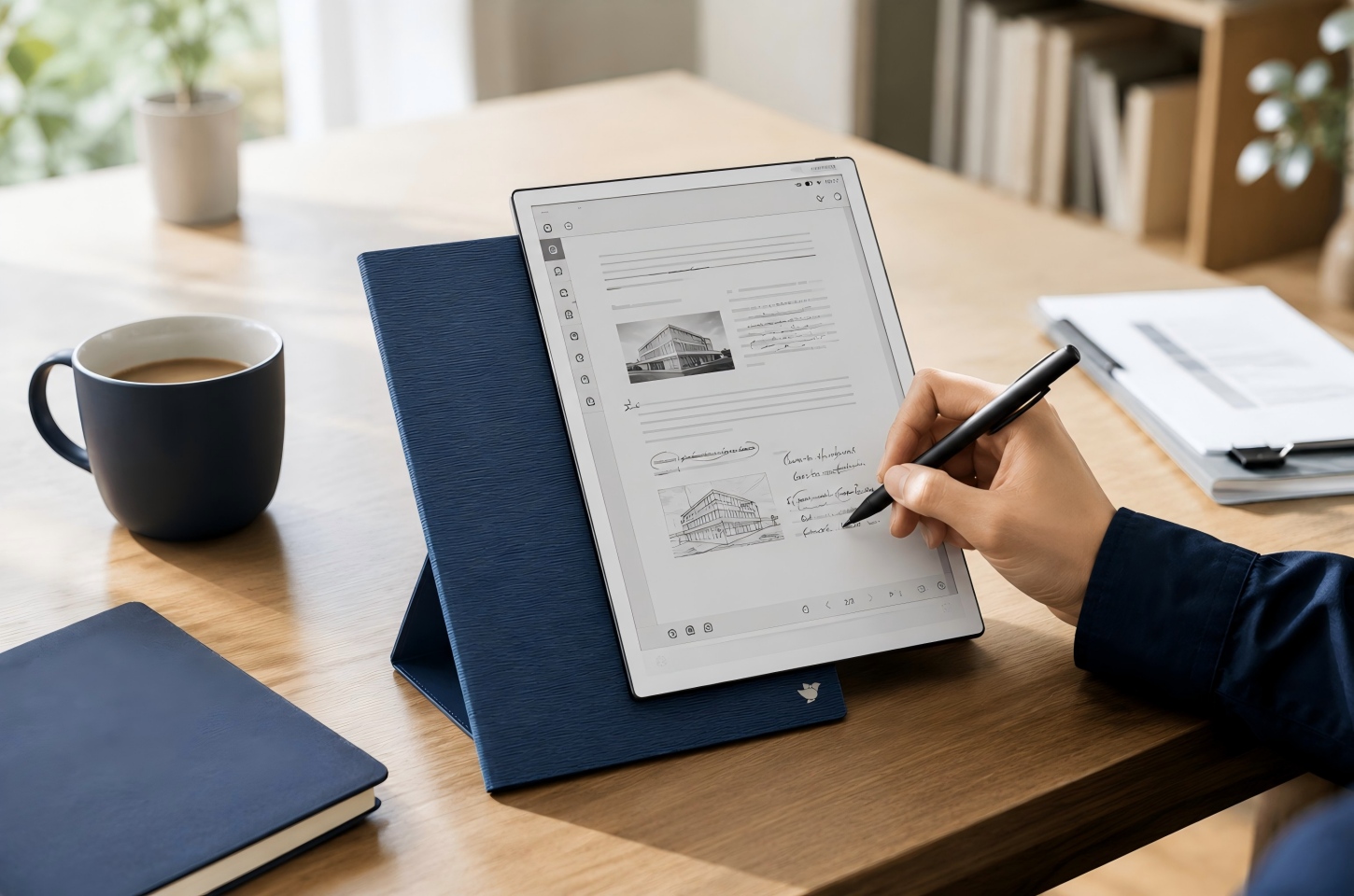 iFLYTEK AINOTE PDF annotation at desk
