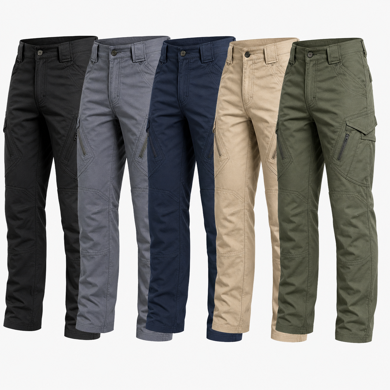 Men's tactical cargo pants mixed 5-pack in current colors