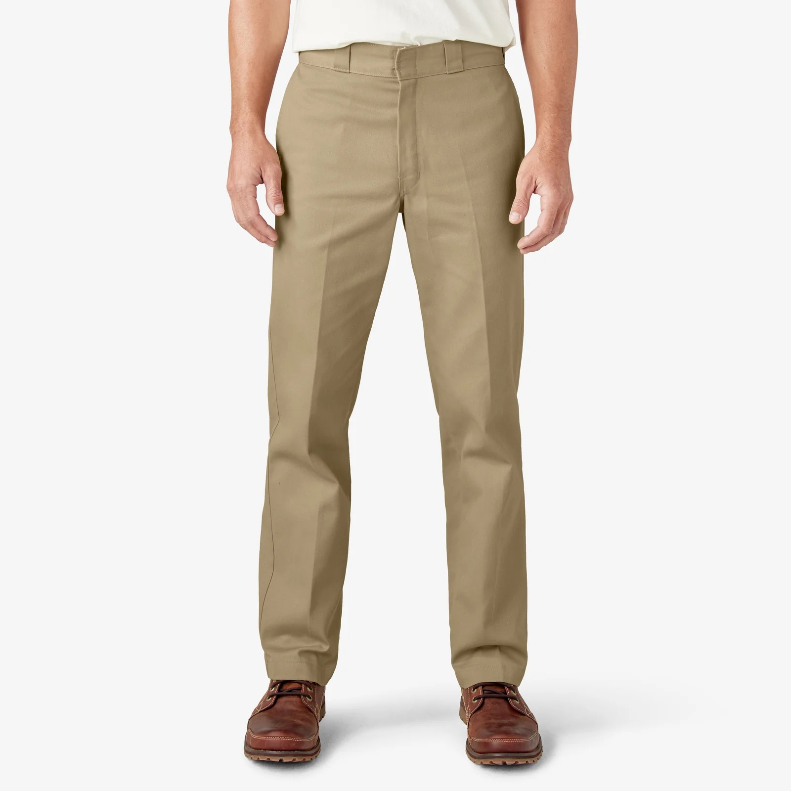 Men's Straight-Leg Twill Work Pants 4-Pack & 8-Pack - 03 khaki front