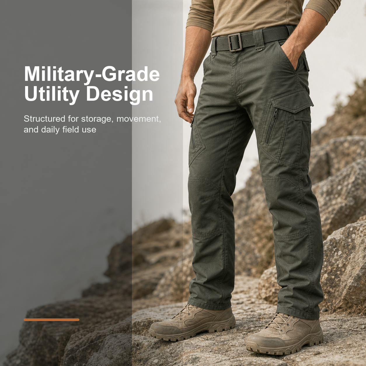 Military-grade utility design detail