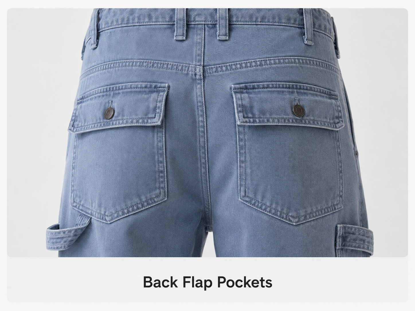 Back flap pockets detail