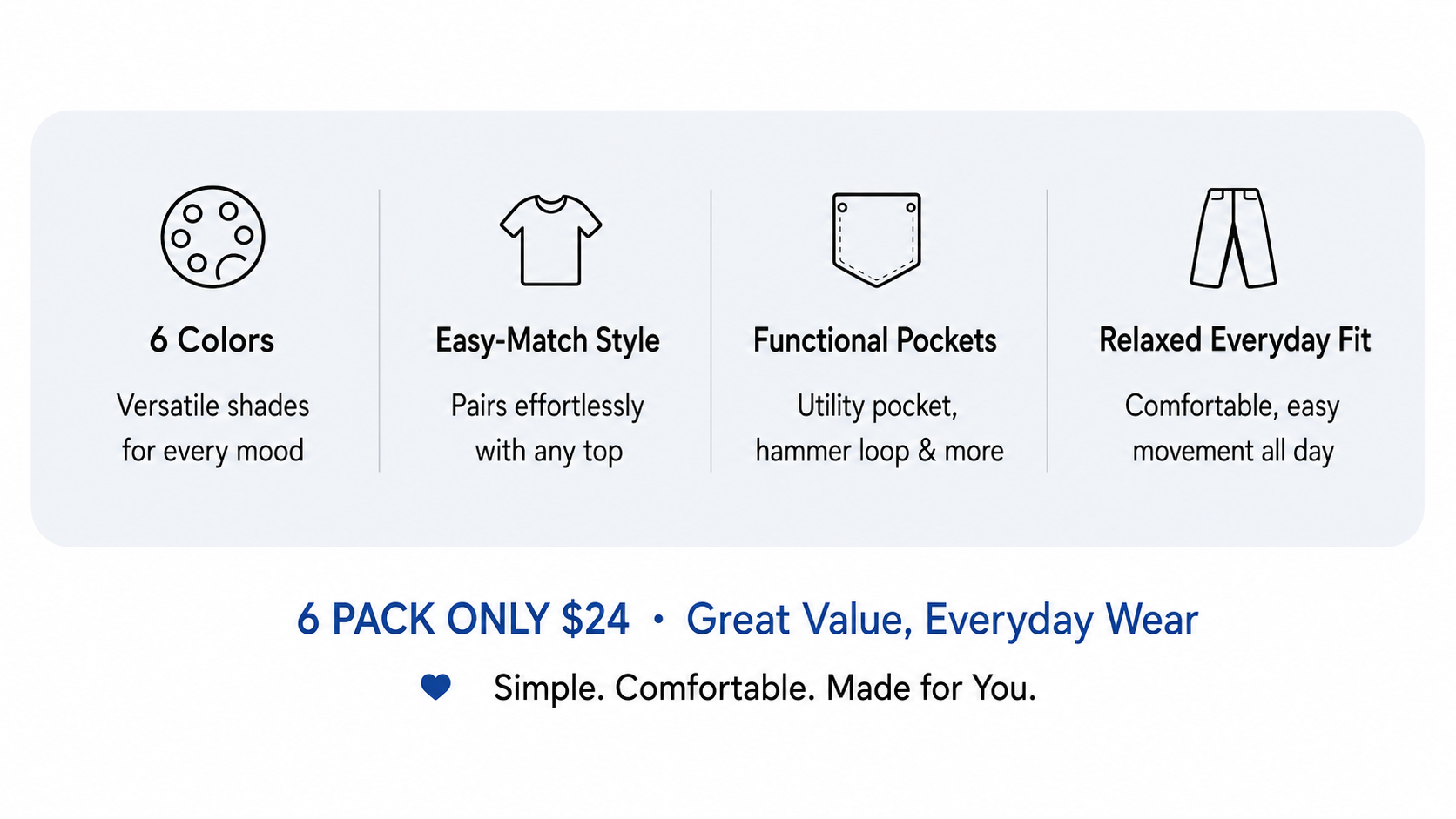 Six-pack product feature summary