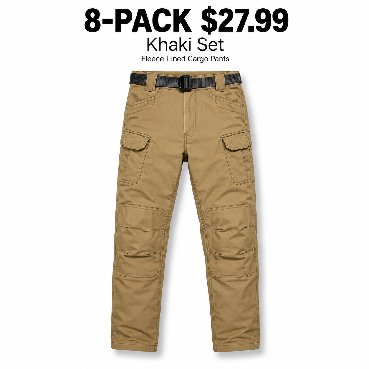 Outdoor Warm Tactical Pants for Men | Windproof Soft-Shell, Fleece Lined, Multi-Pocket Military Design