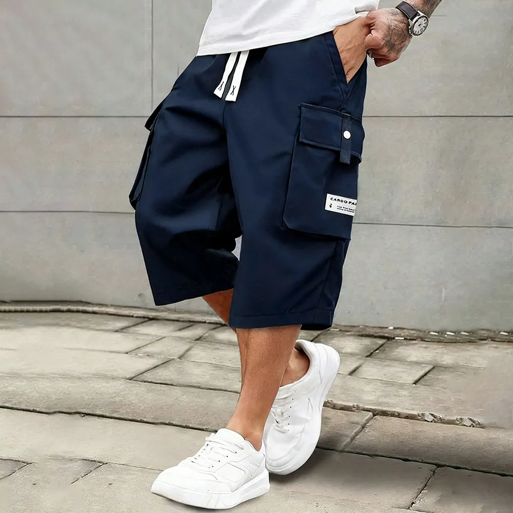Men's Casual Cargo Calf Shorts