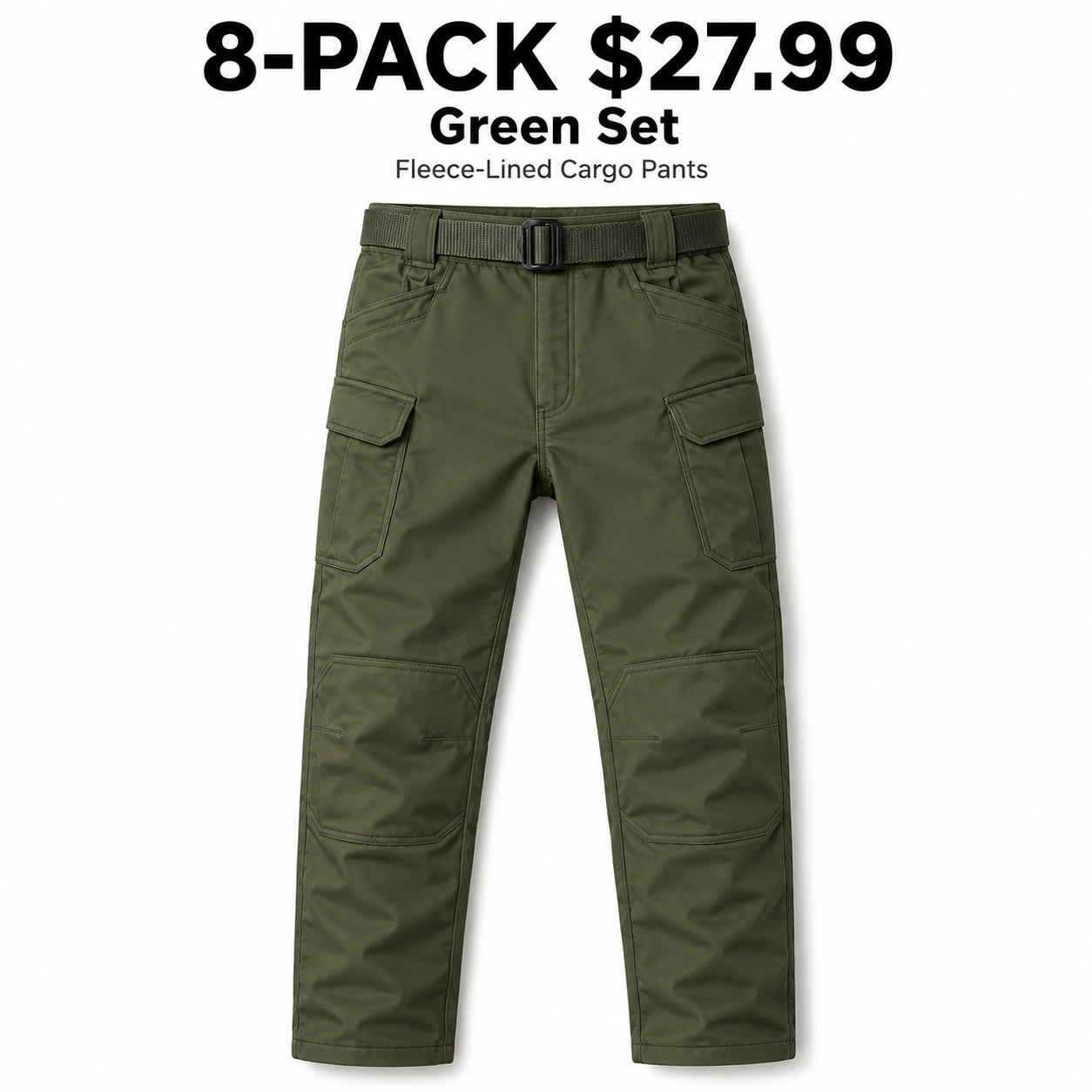 Outdoor Warm Tactical Pants for Men | Windproof Soft-Shell, Fleece Lined, Multi-Pocket Military Design