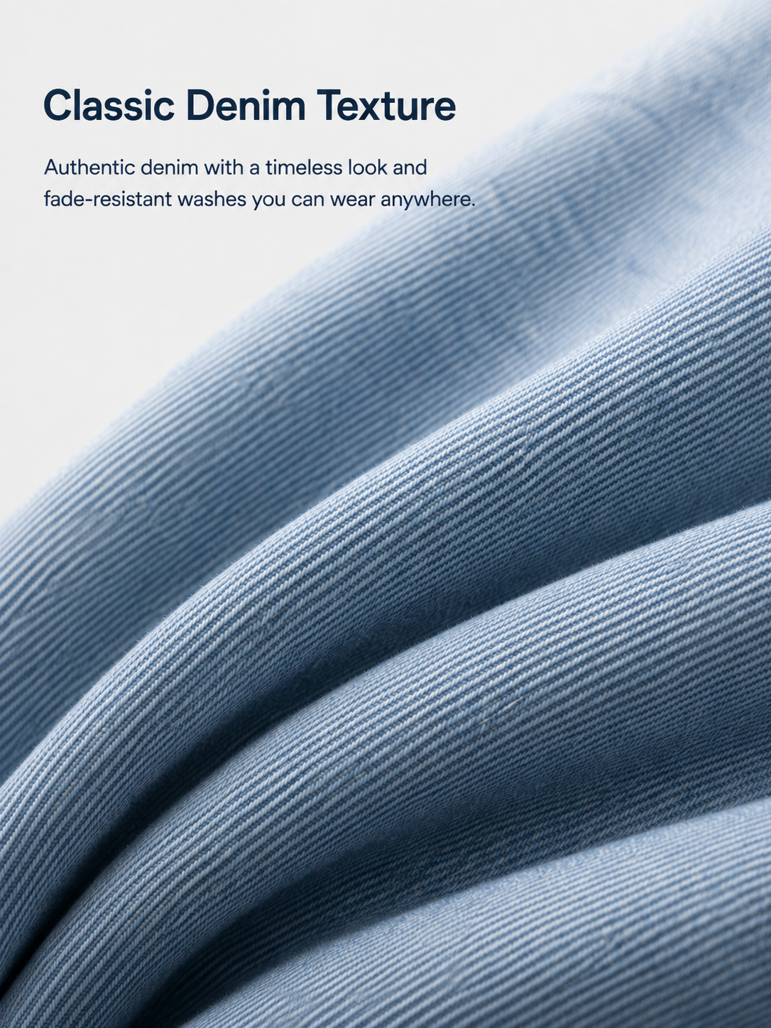 Classic denim texture close-up