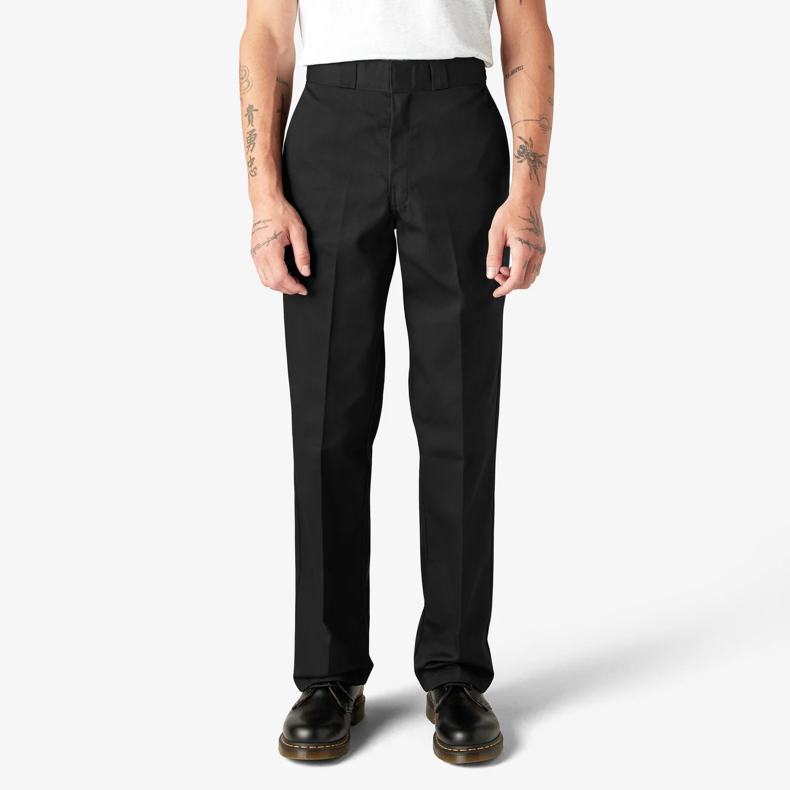 Men's Straight-Leg Twill Work Pants 4-Pack & 8-Pack - variant black front