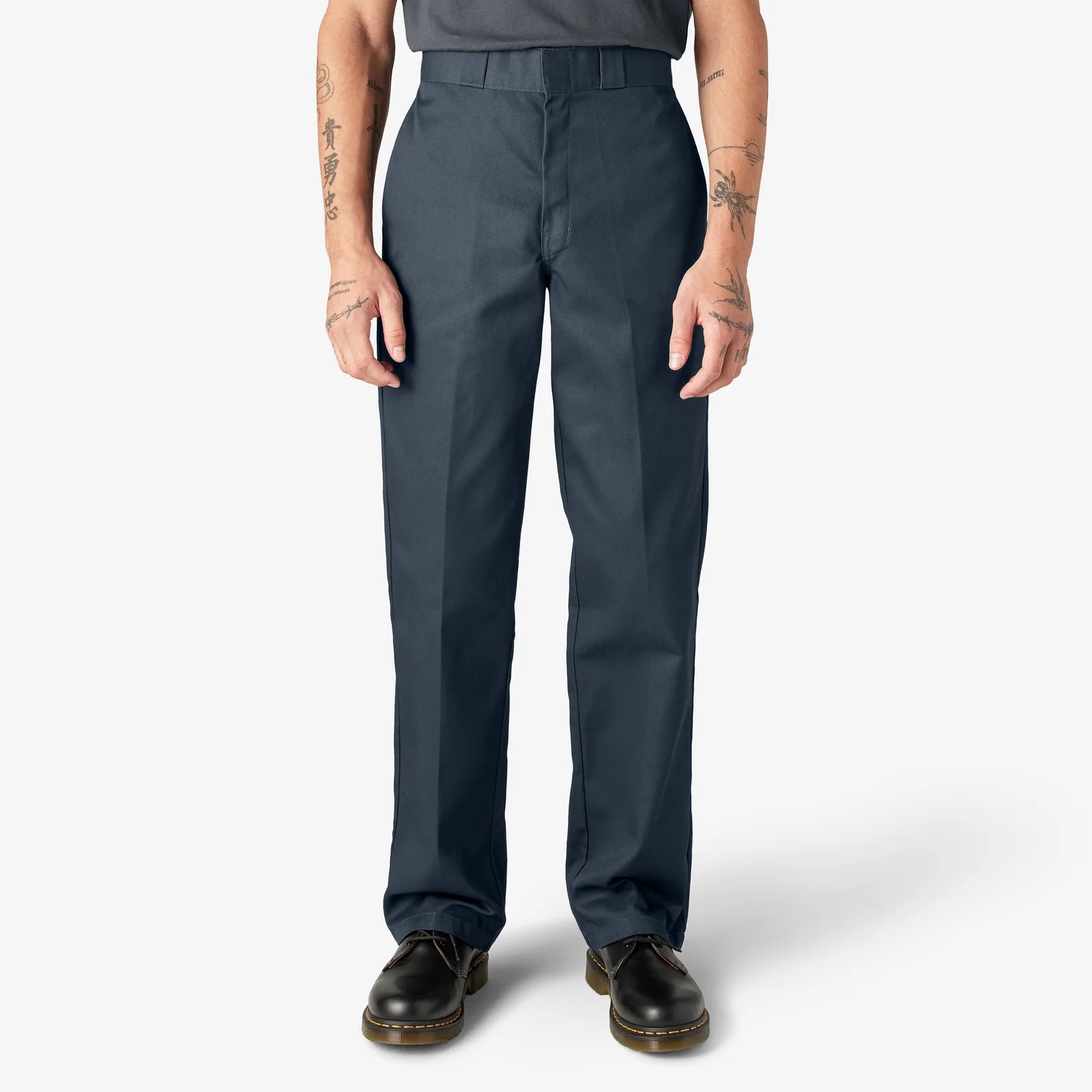 Men's Straight-Leg Twill Work Pants 4-Pack & 8-Pack - variant dark navy front