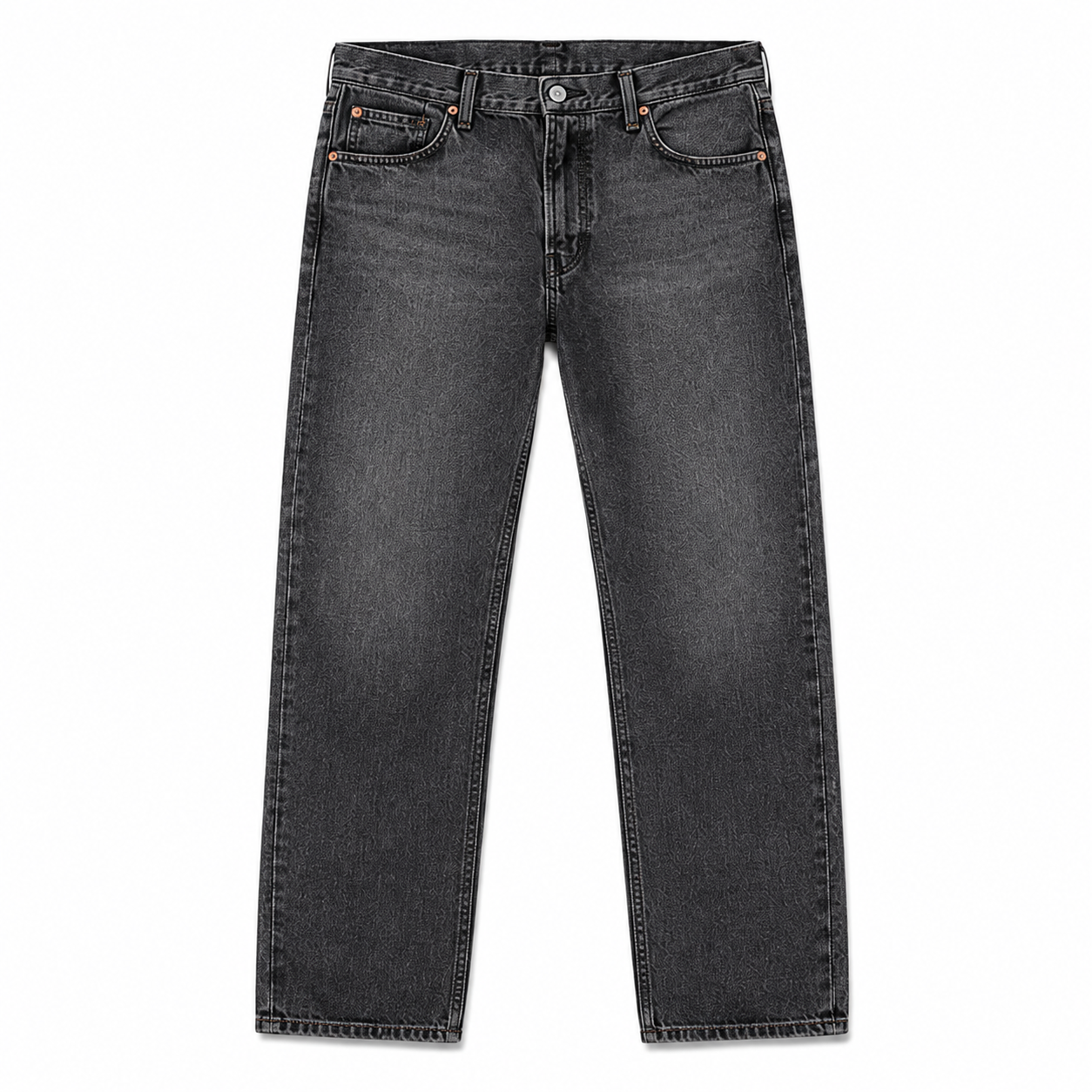 Charcoal loose straight jeans