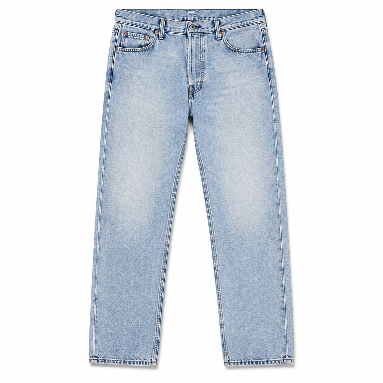 Light blue loose straight jeans