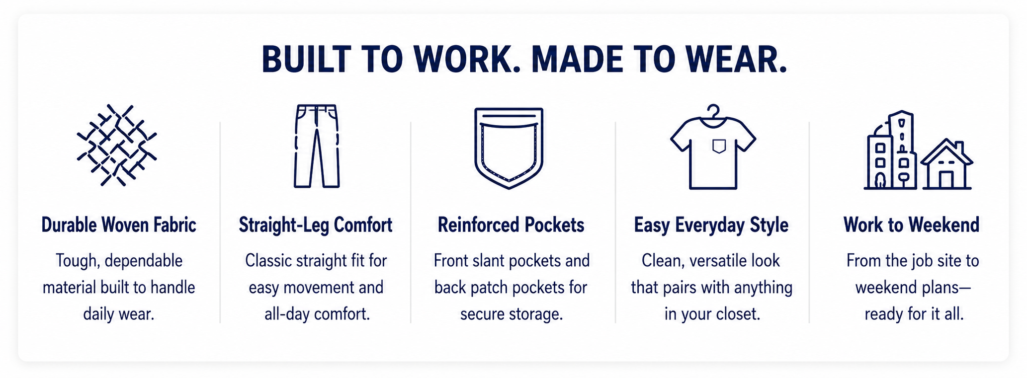 Work pants comfort and durability benefits
