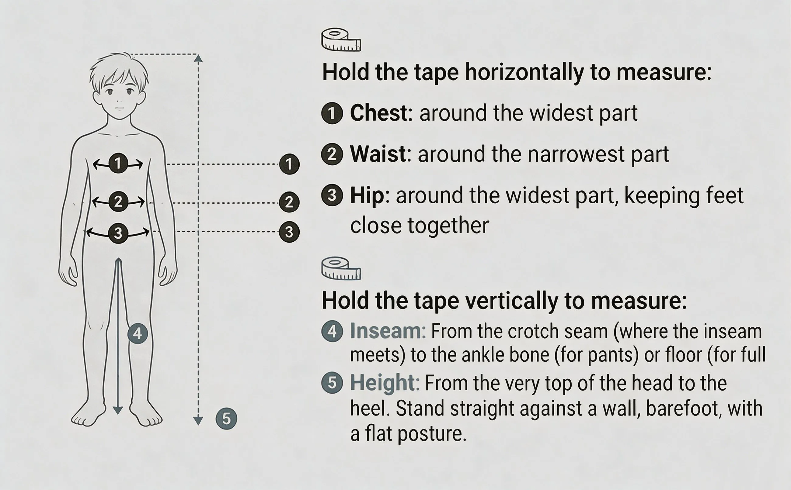 Youth Body Measurement Guide