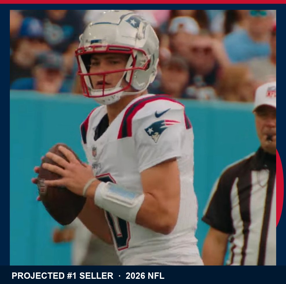 Drake Maye New England Patriots quarterback jersey 2026