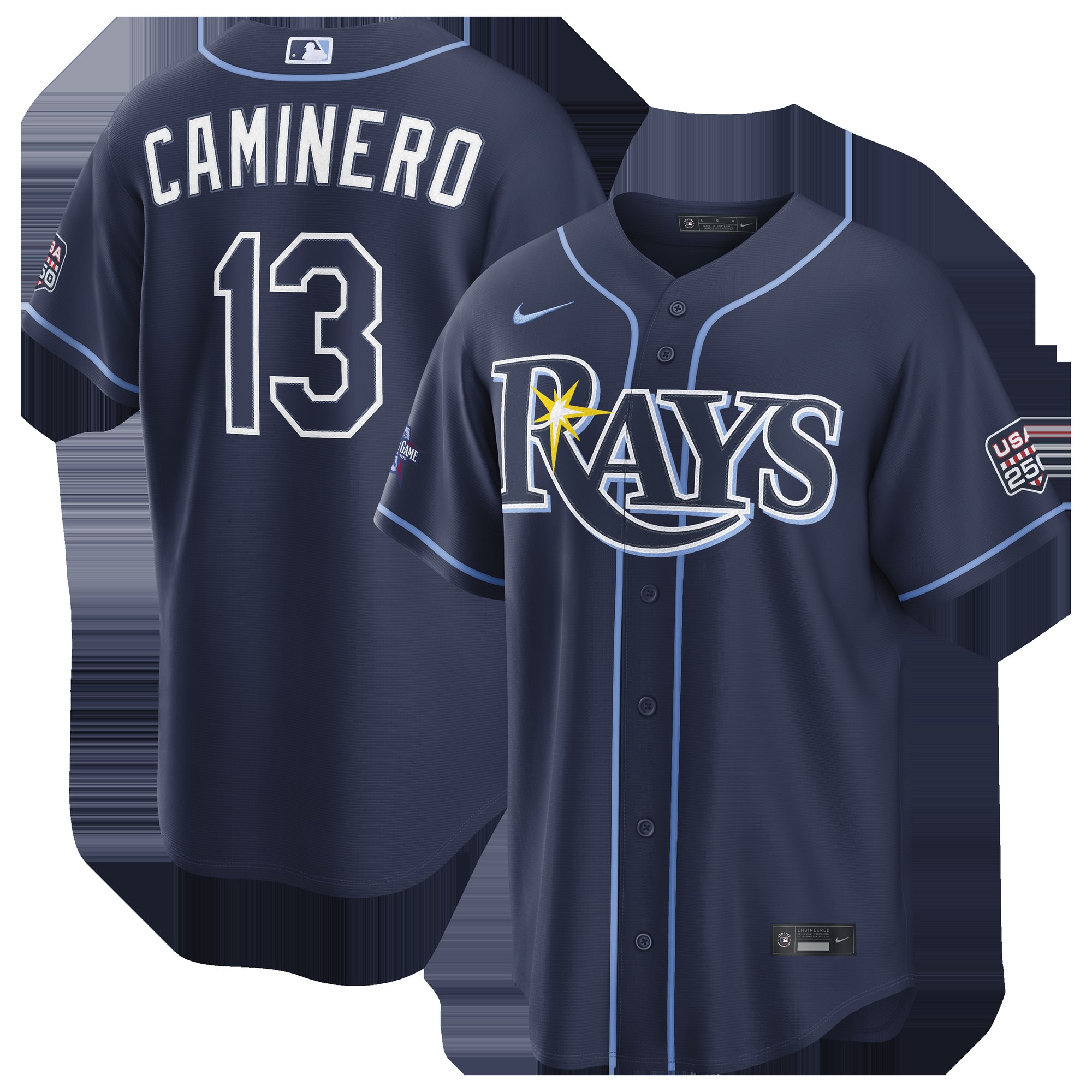 2026 All-Star Game Tampa Bay Rays Junior Caminero Navy Replica Jersey-Jersey Pro Hub