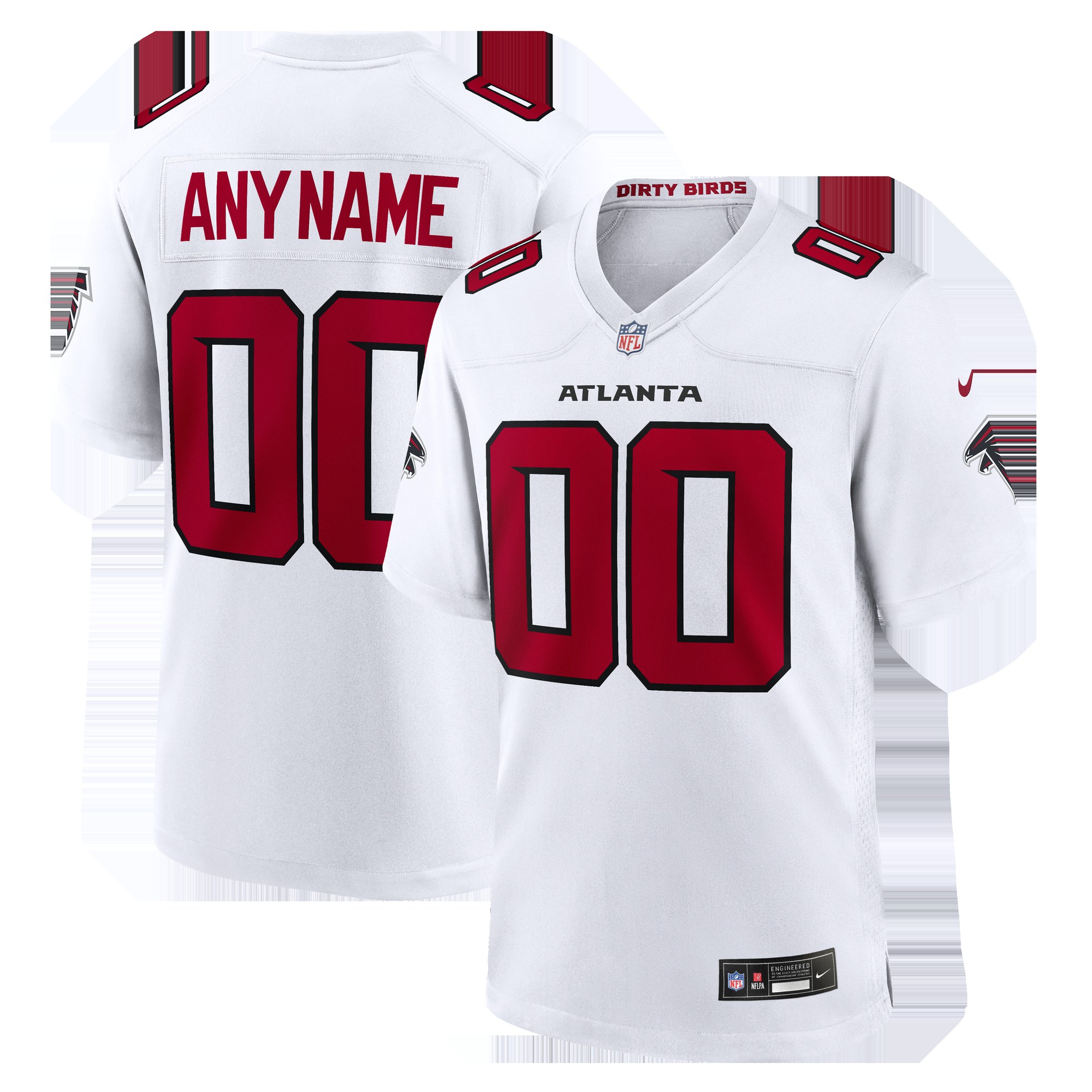 Atlanta Falcons Custom Game Jersey - White