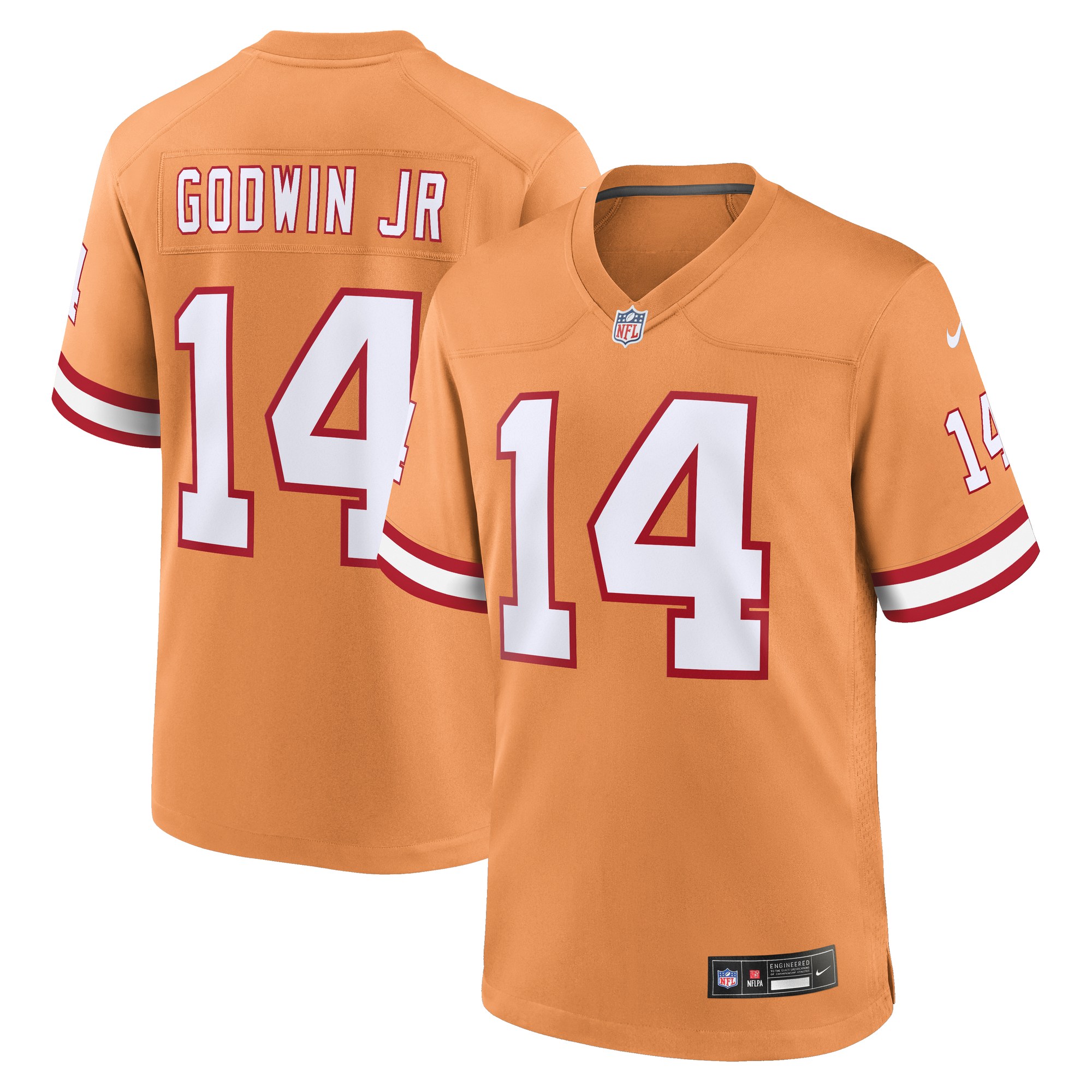 Chris Godwin Jr. Tampa Bay Buccaneers Alternate Game Player Jersey - Orange