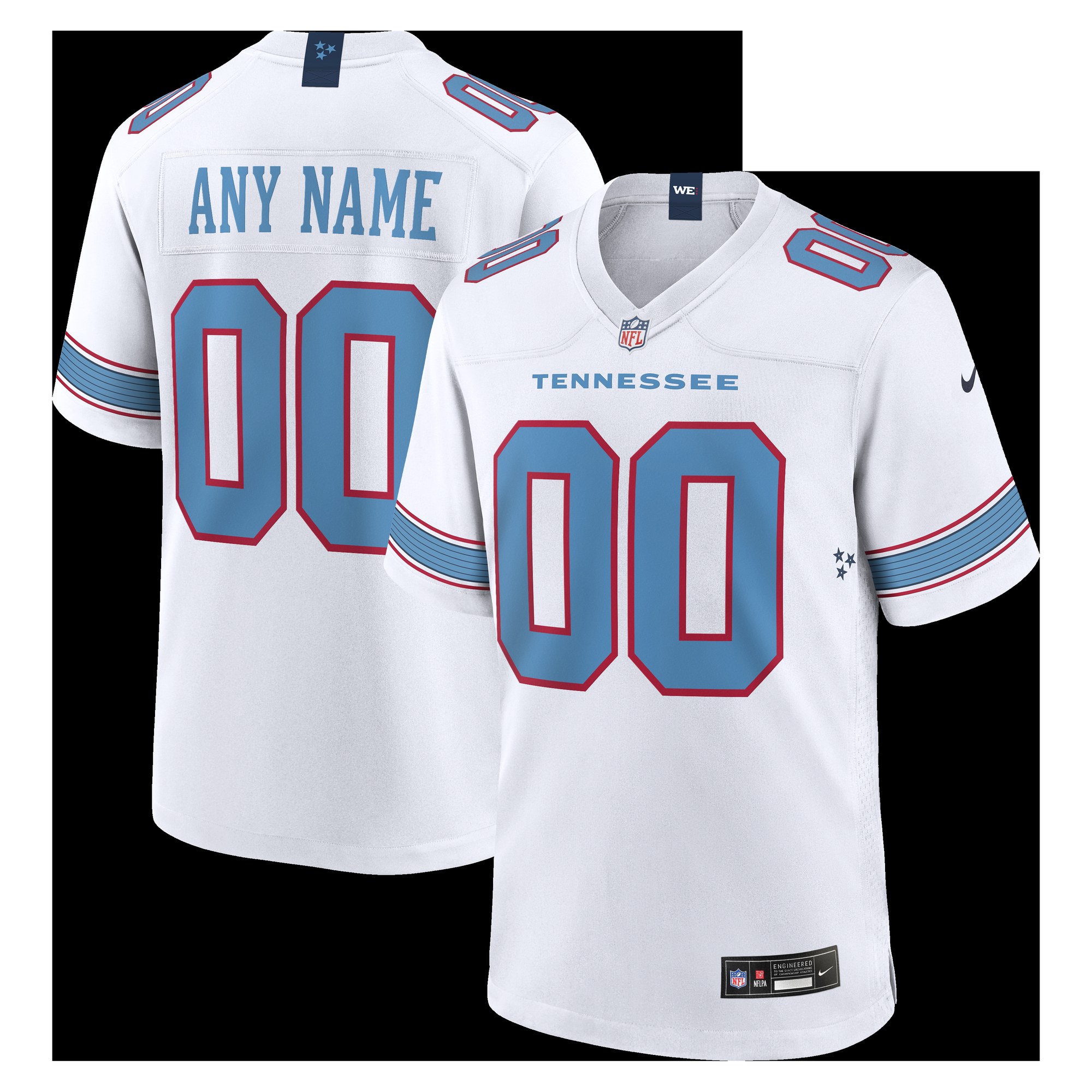 Tennessee Titans Youth Game Custom Jersey - White-Jersey Pro Hub