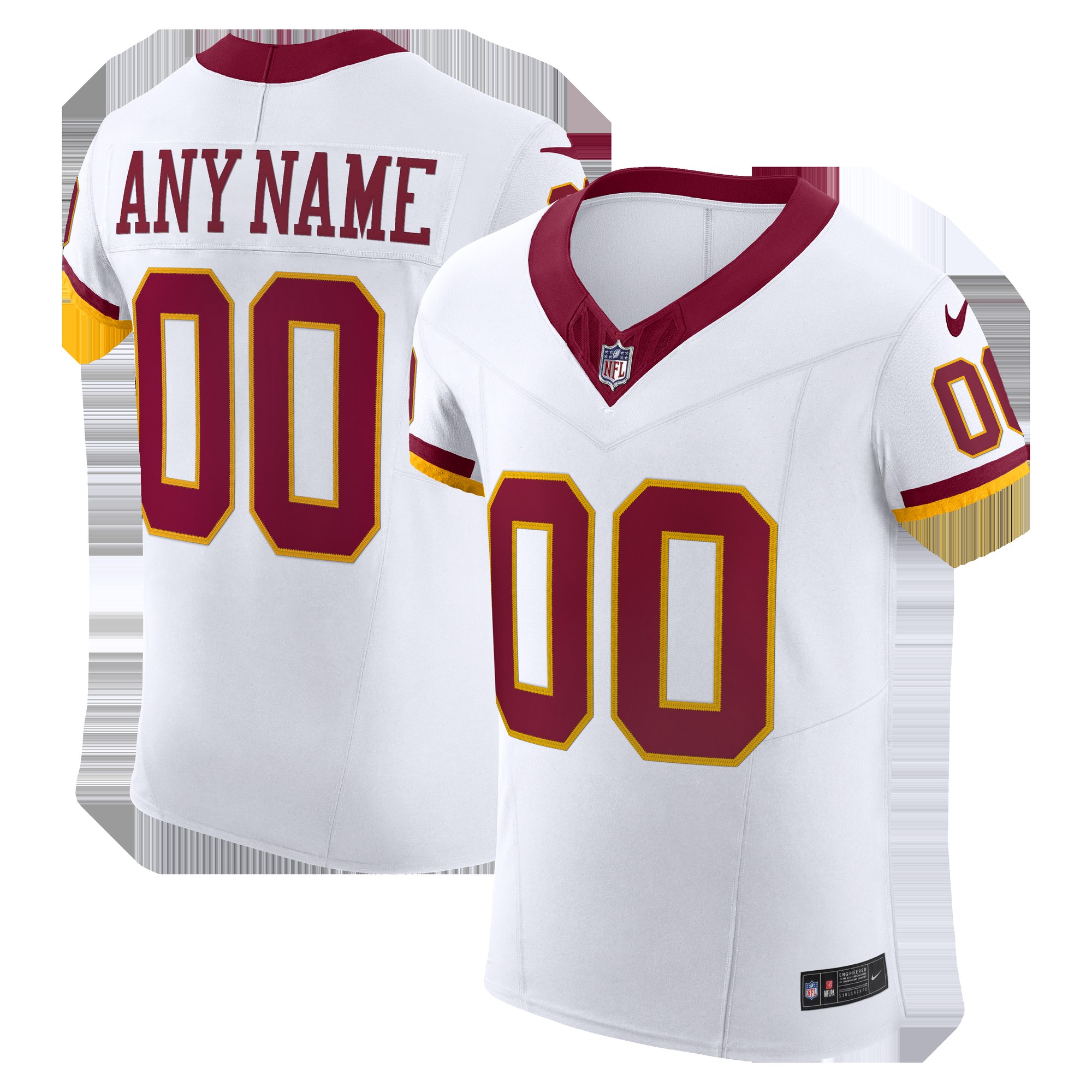 Washington Commanders Vapor F.U.S.E. Elite Custom Jersey - White