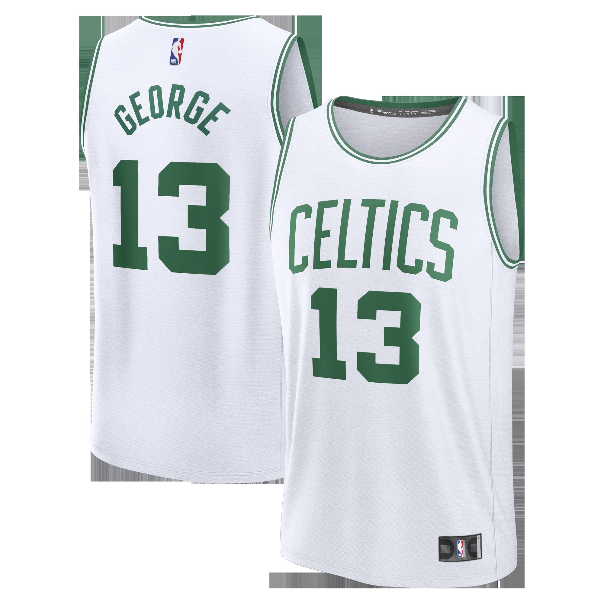 Paul George Boston Celtics Fast Break Replica Jersey - Association Edition - White