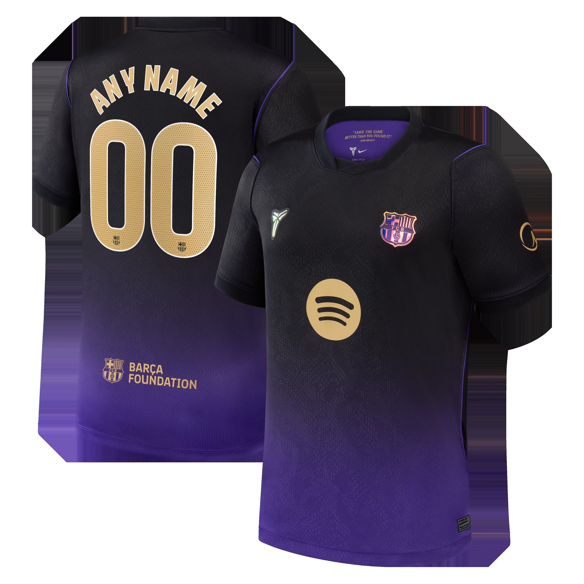 Barcelona Nike Youth 2026/27 Away Stadium Replica Custom Jersey - Purple