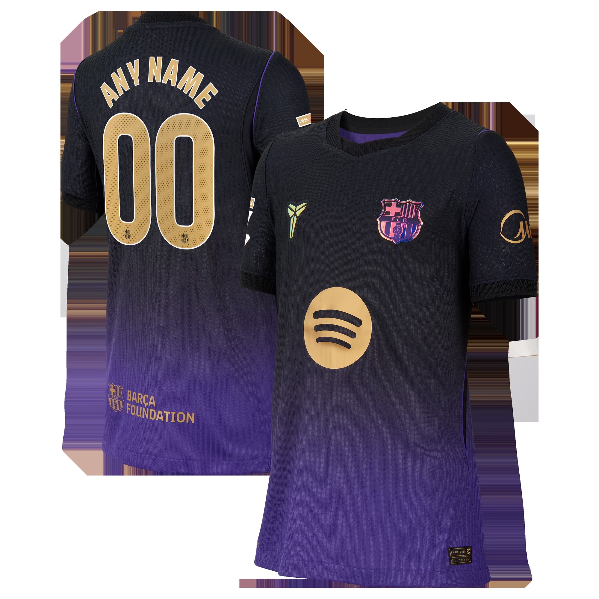 Barcelona Nike Youth 2026/27 Away Match Authentic Custom Jersey - Purple