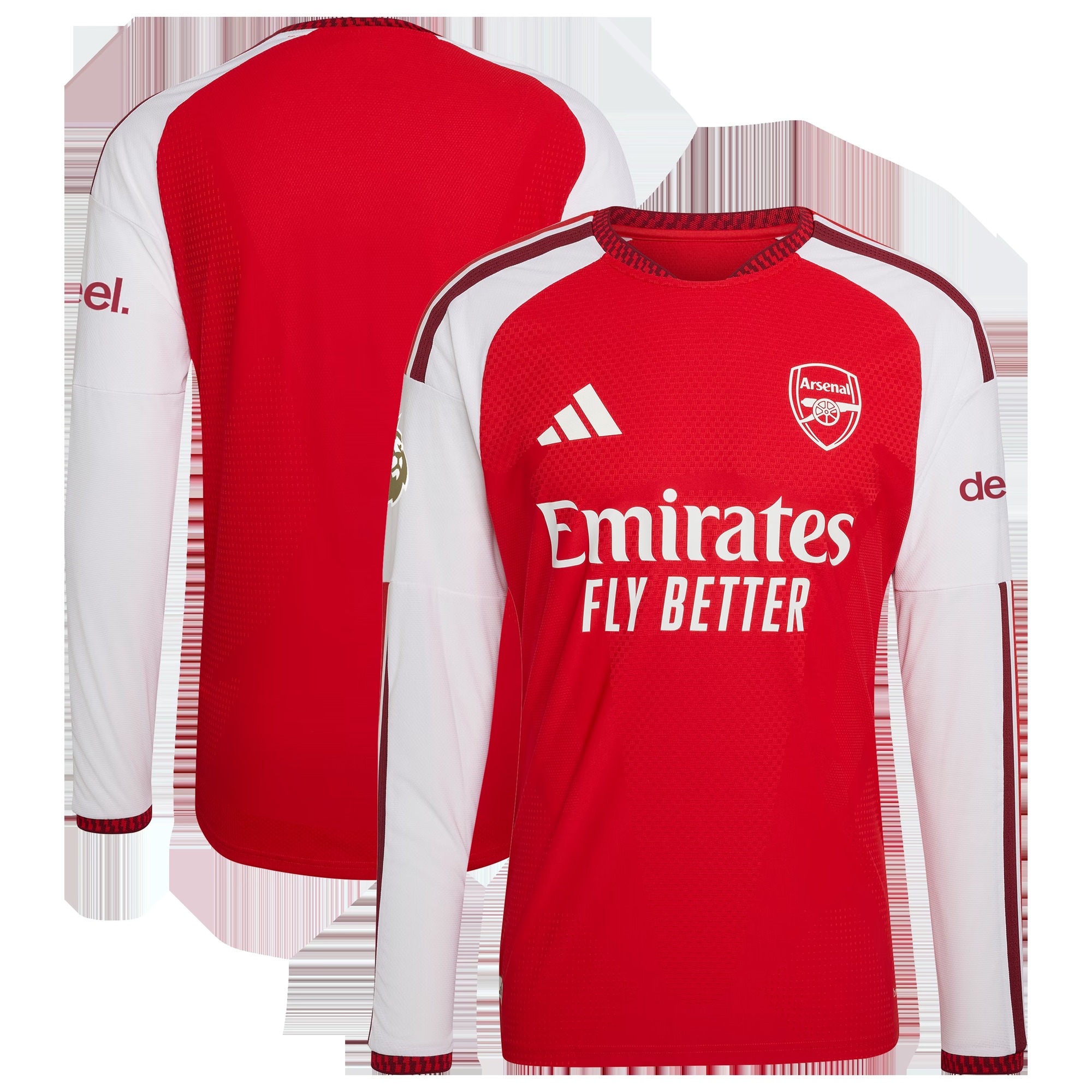 Arsenal 2026/27 Home Authentic Long Sleeve Jersey - Red-Jersey Pro Hub