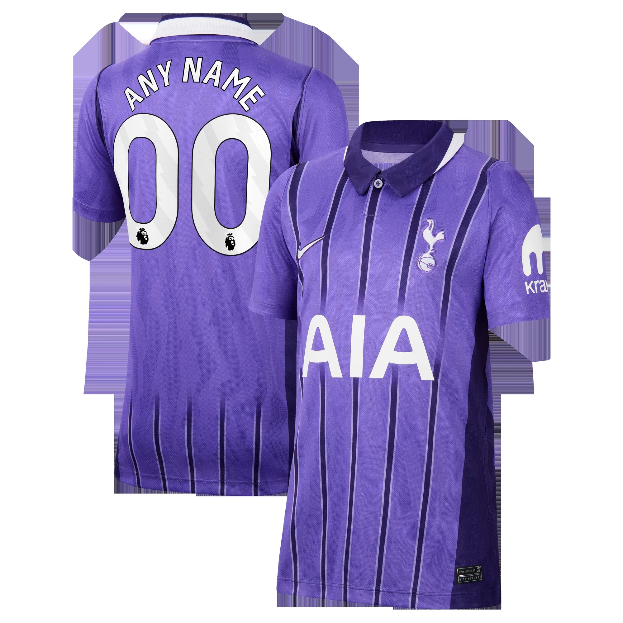 Tottenham Hotspur Youth 2026/27 Third Stadium Replica Custom Jersey - Purple