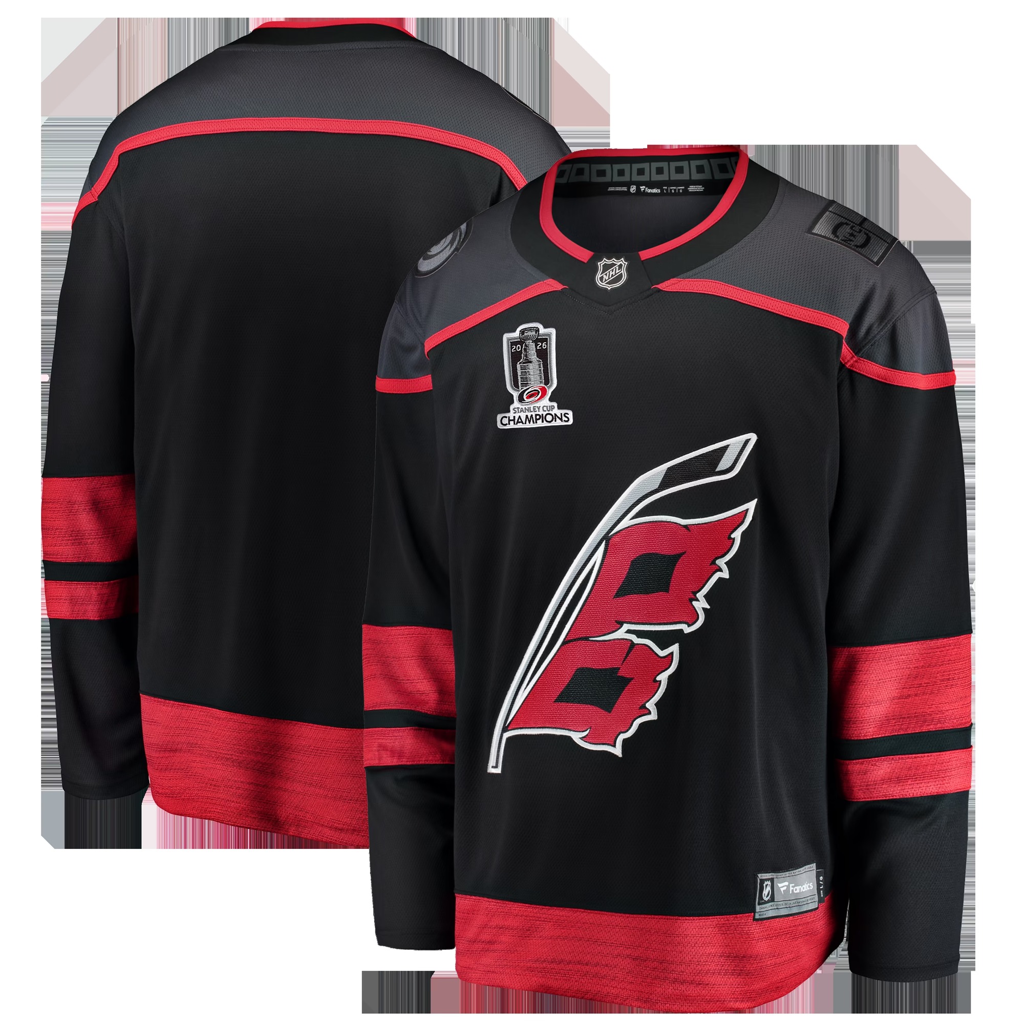 Carolina Hurricanes 2026 Stanley Cup Champions Home Breakaway Jersey - Black