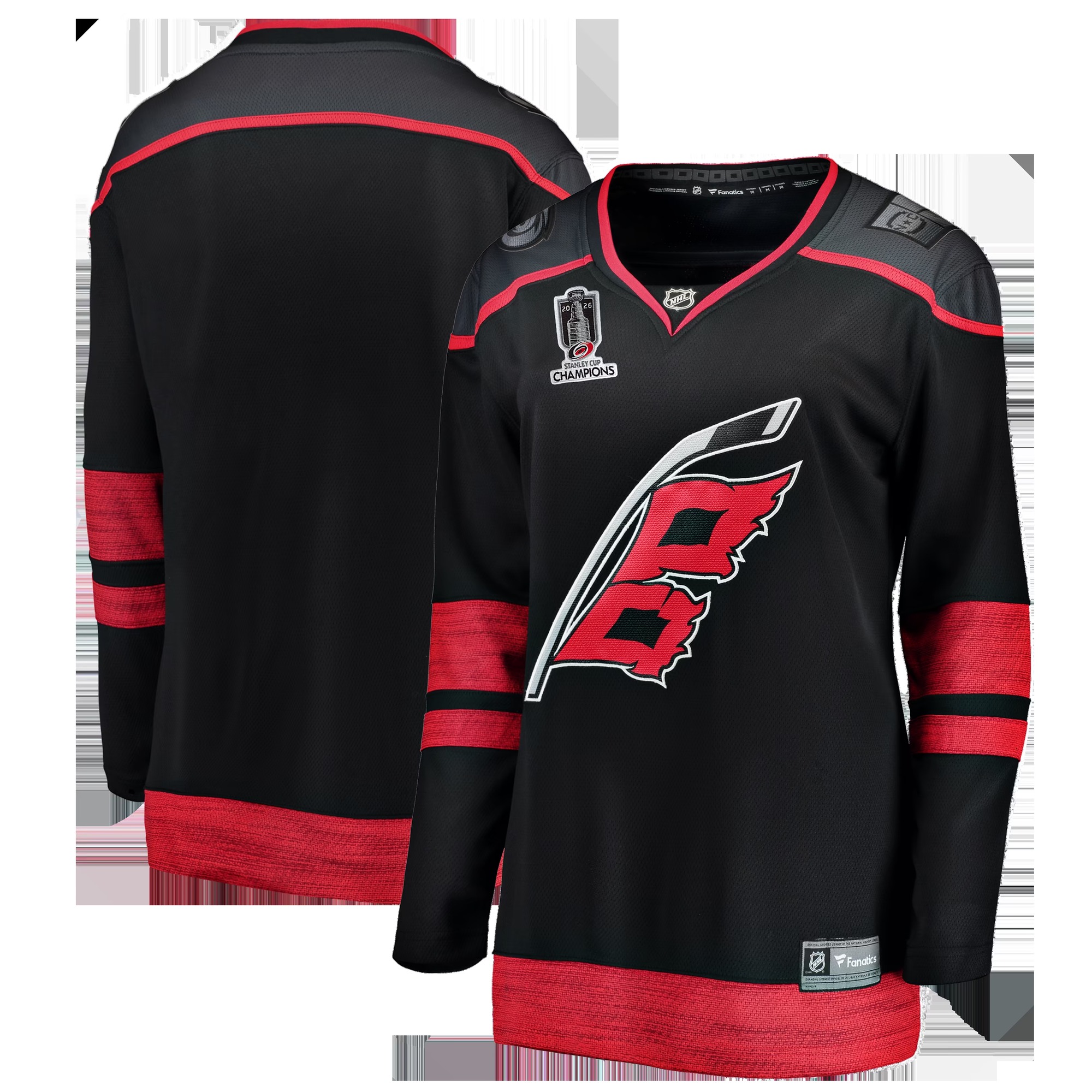Carolina Hurricanes Women's 2026 Stanley Cup Champions Home Breakaway Jersey - Black