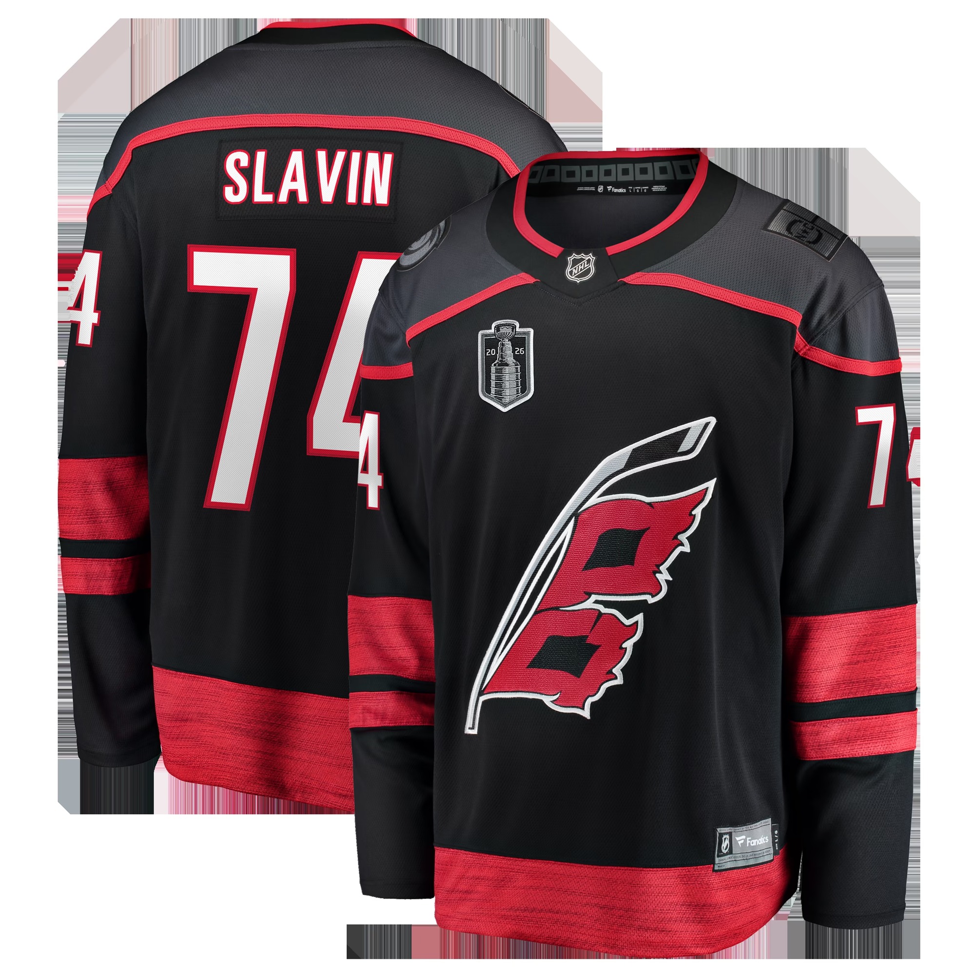 Jaccob Slavin Carolina Hurricanes 2026 Stanley Cup Final Home Breakaway Jersey - Black