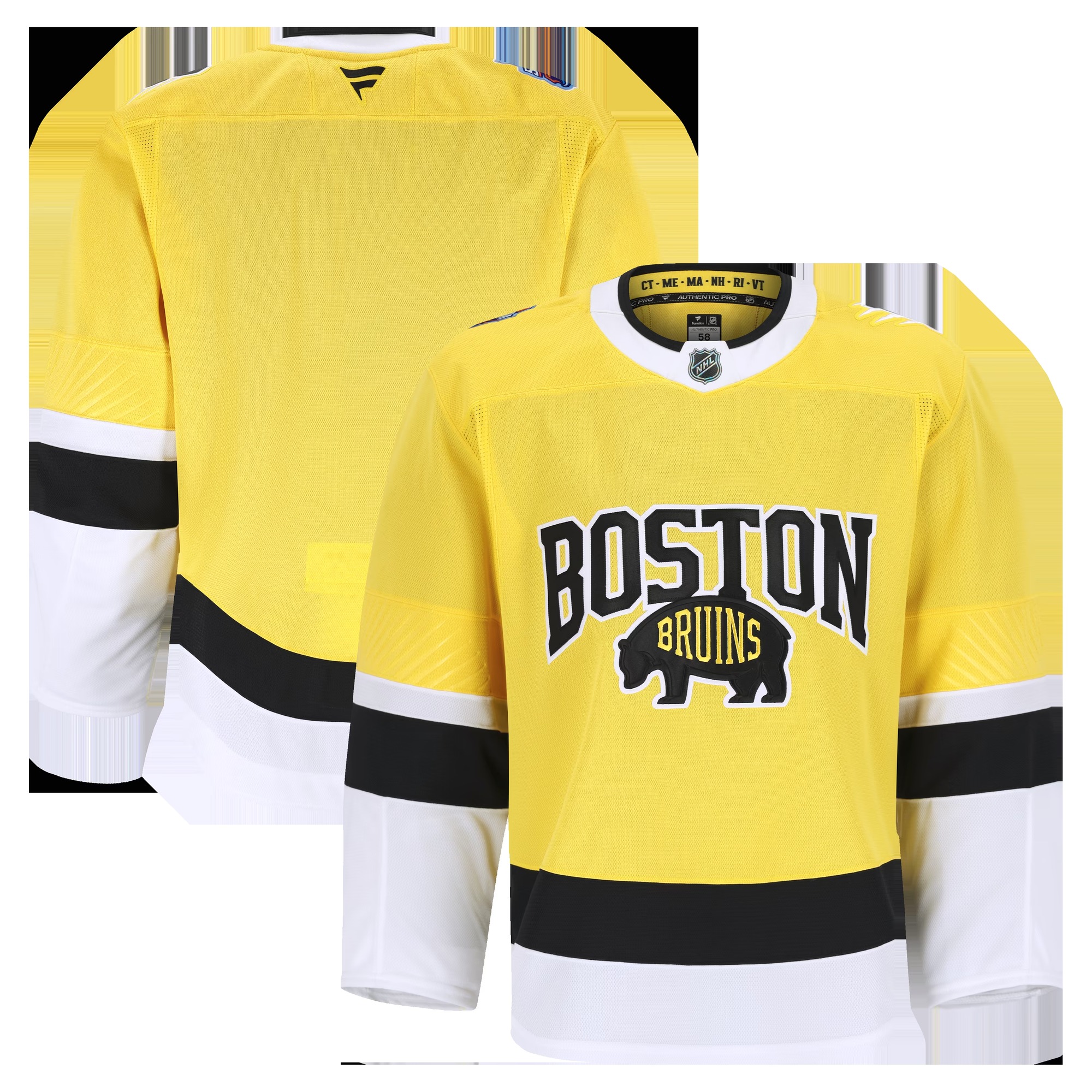 Boston Bruins 2026 NHL Stadium Series Authentic Pro Jersey - Gold