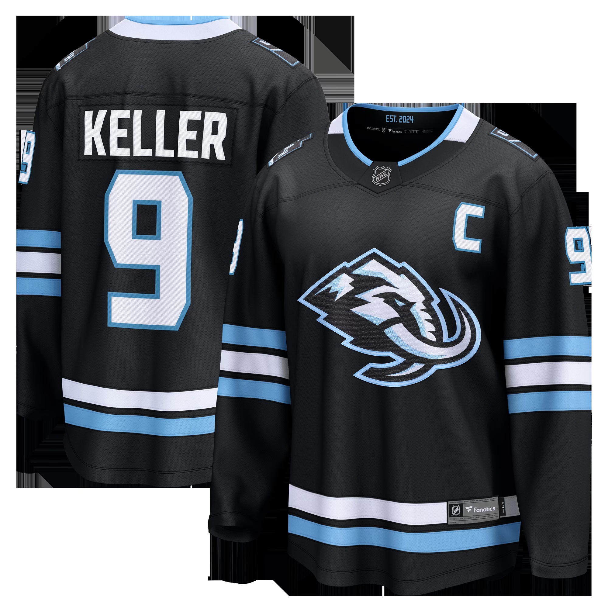 Clayton Keller Utah Mammoth Home Breakaway Jersey - Black
