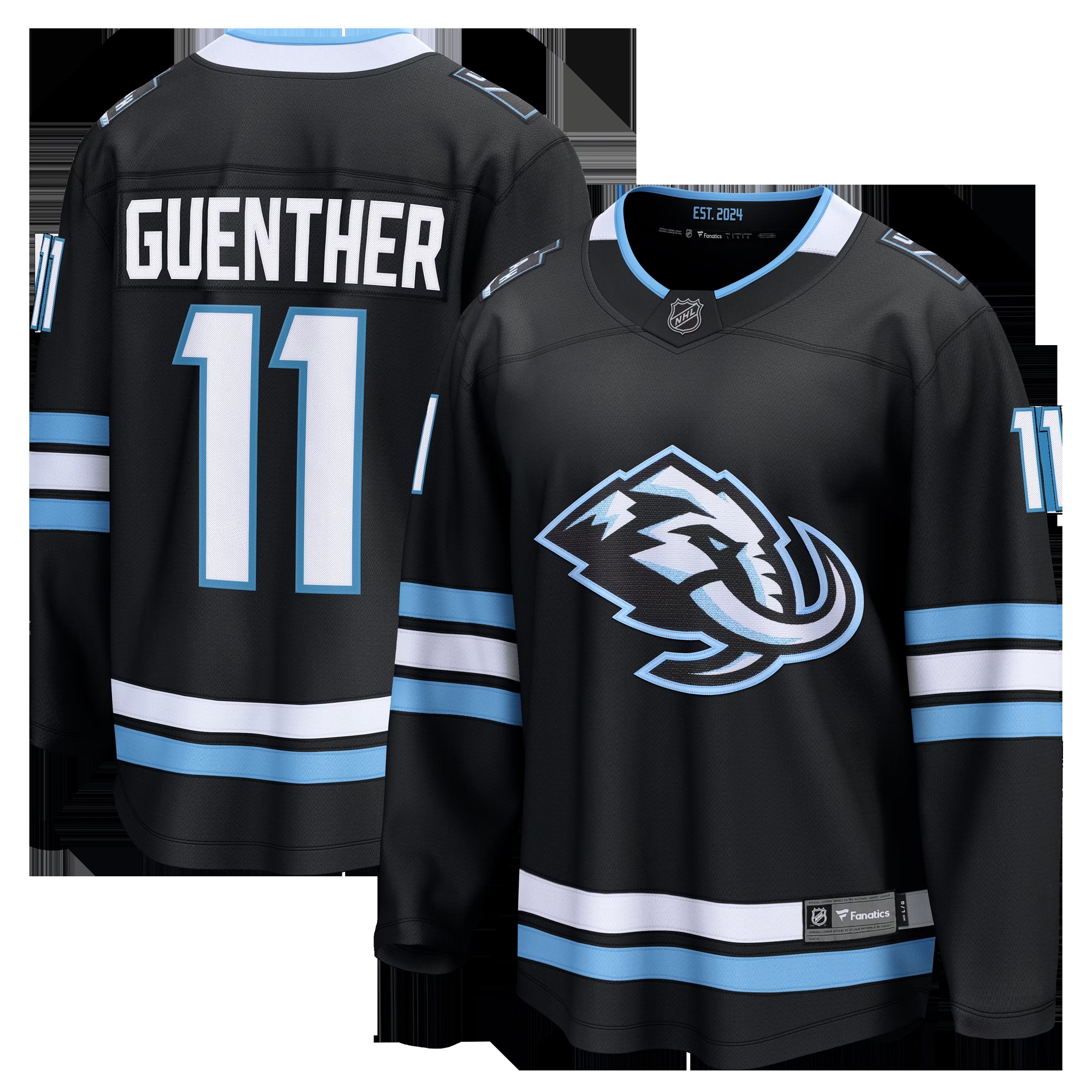 Dylan Guenther Utah Mammoth Home Breakaway Player Jersey - Black