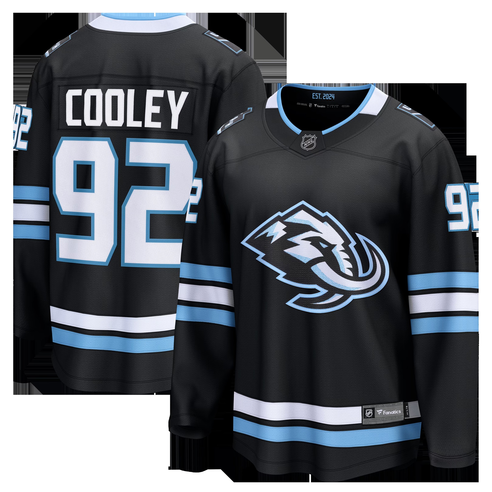 Logan Cooley Utah Mammoth Home Breakaway Jersey - Black