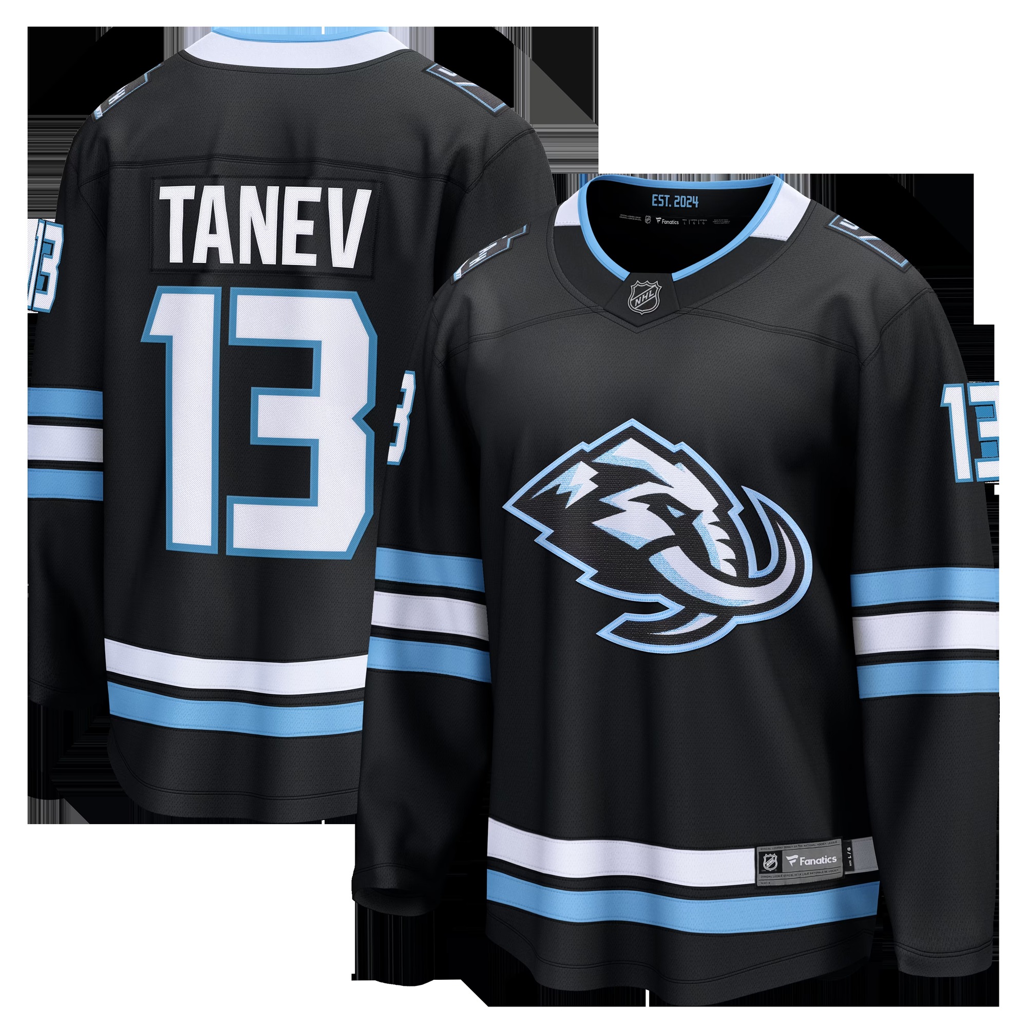 Brandon Tanev Utah Mammoth Home Breakaway Player Jersey - Black