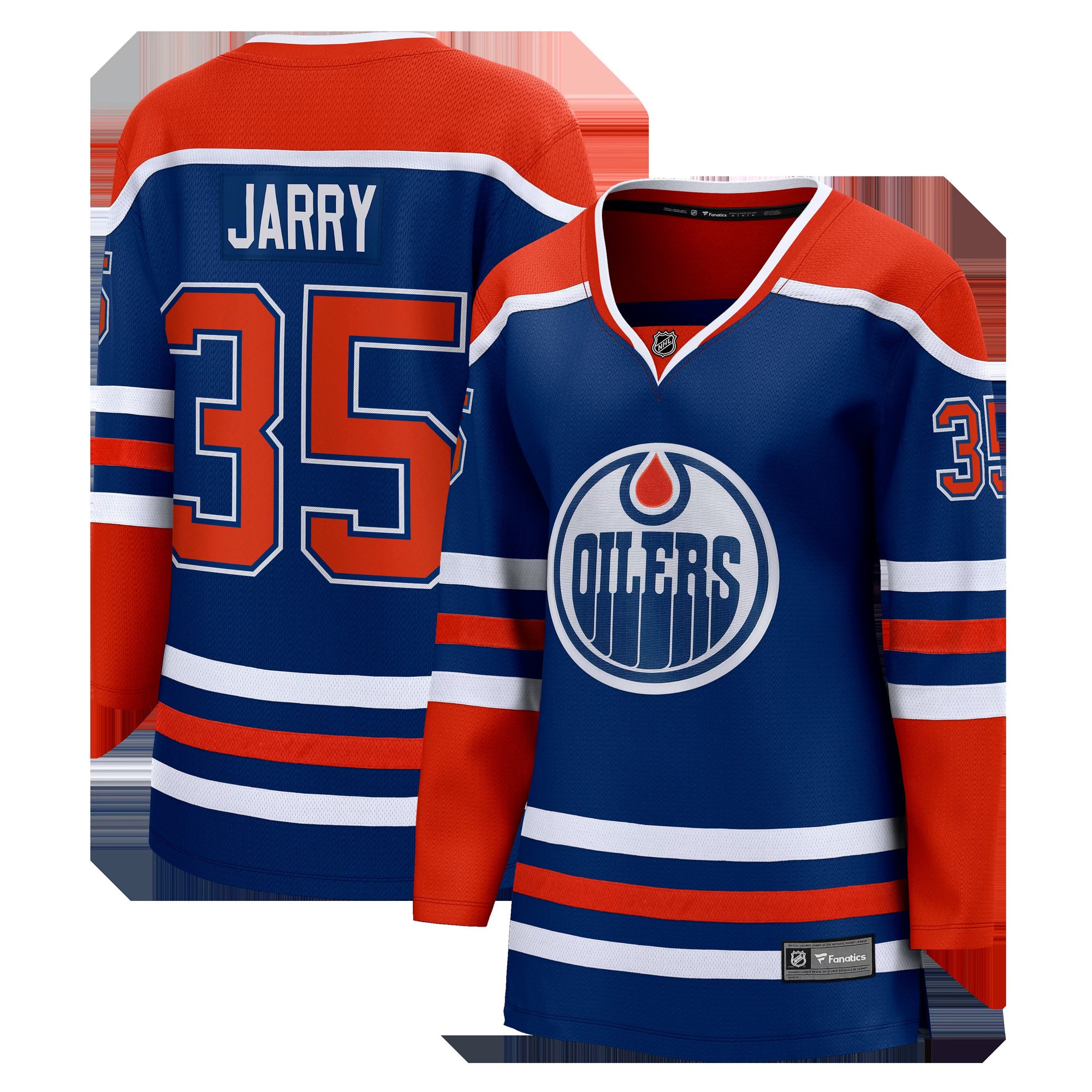 Tristan Jarry Edmonton Oilers Women's Home Breakaway Player Jersey - Royal