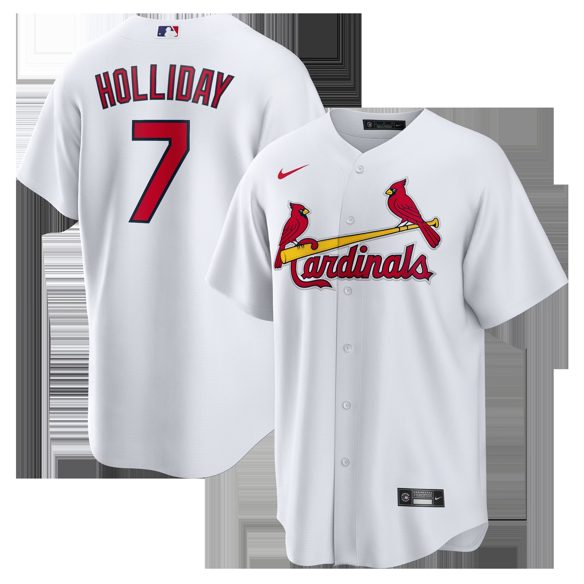 Matt Holliday St. Louis Cardinals Home Retired Player Replica Jersey - White-Jersey Pro Hub