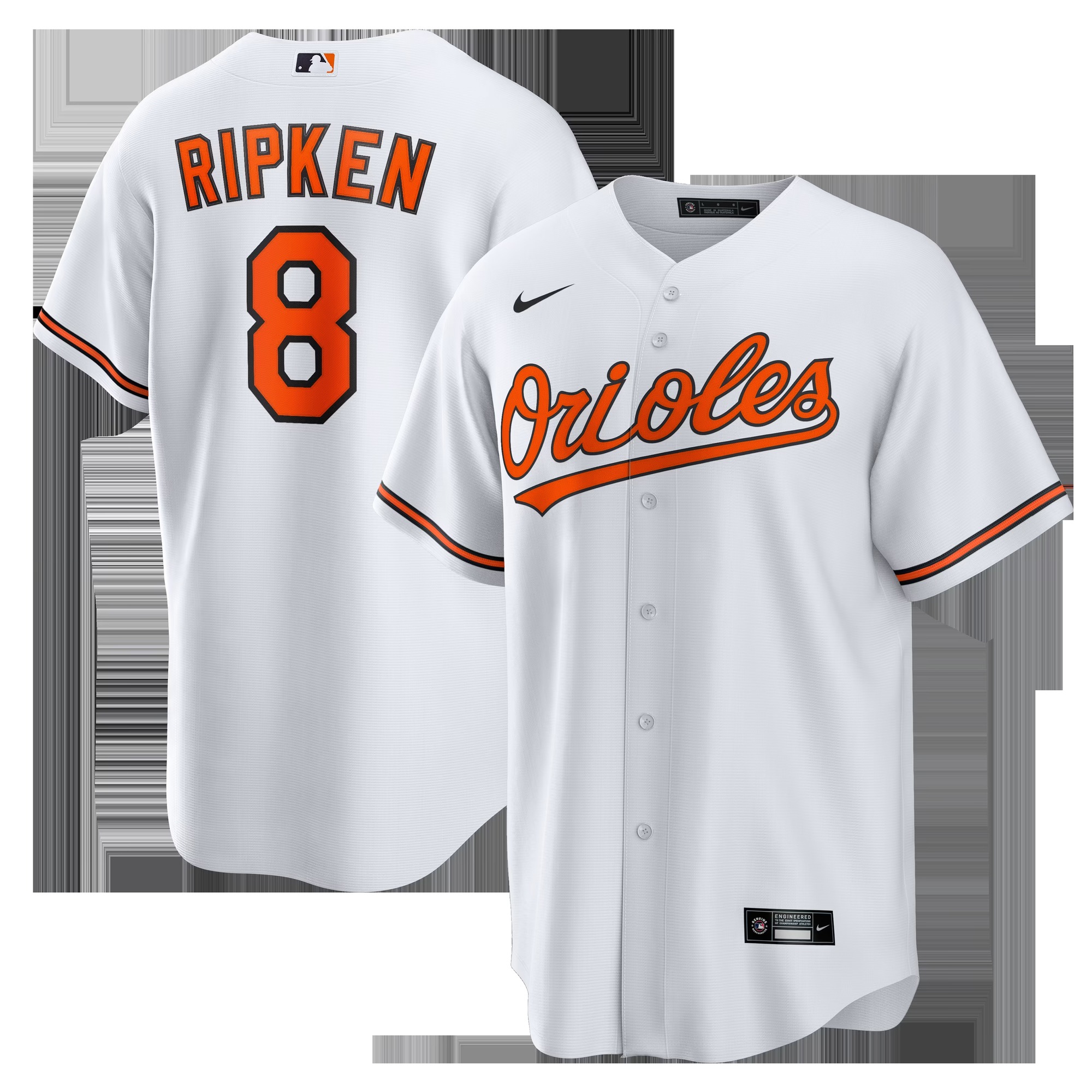 Cal Ripken Jr. Baltimore Orioles Home Retired Player Replica Jersey - White